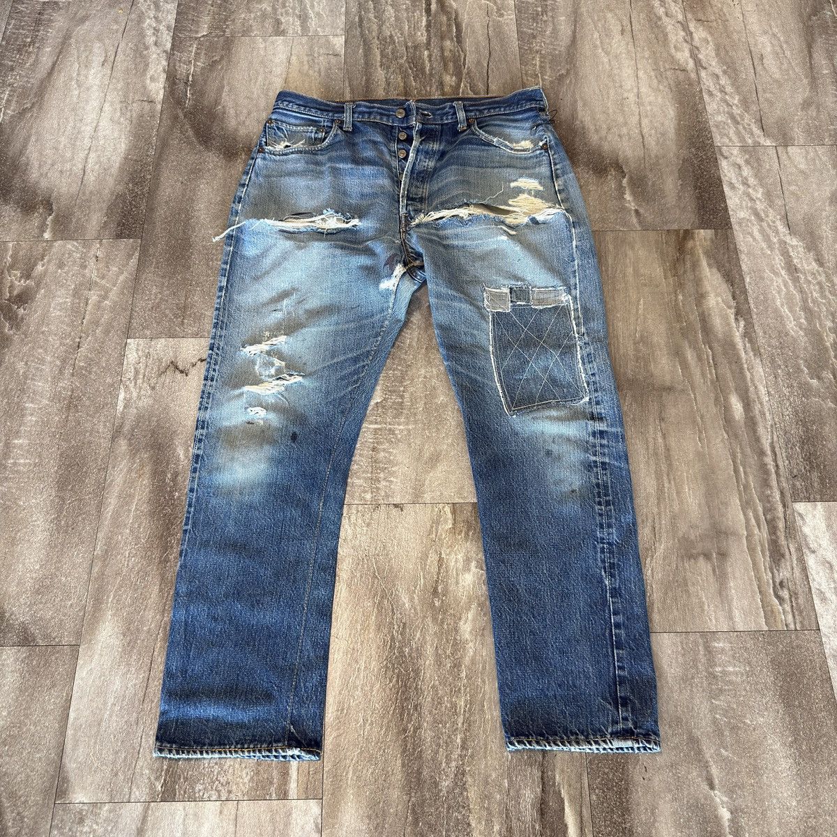 Levi's vintage levis 501 xx big e redline Size US 34 / EU 50 - 1 Thumbnail