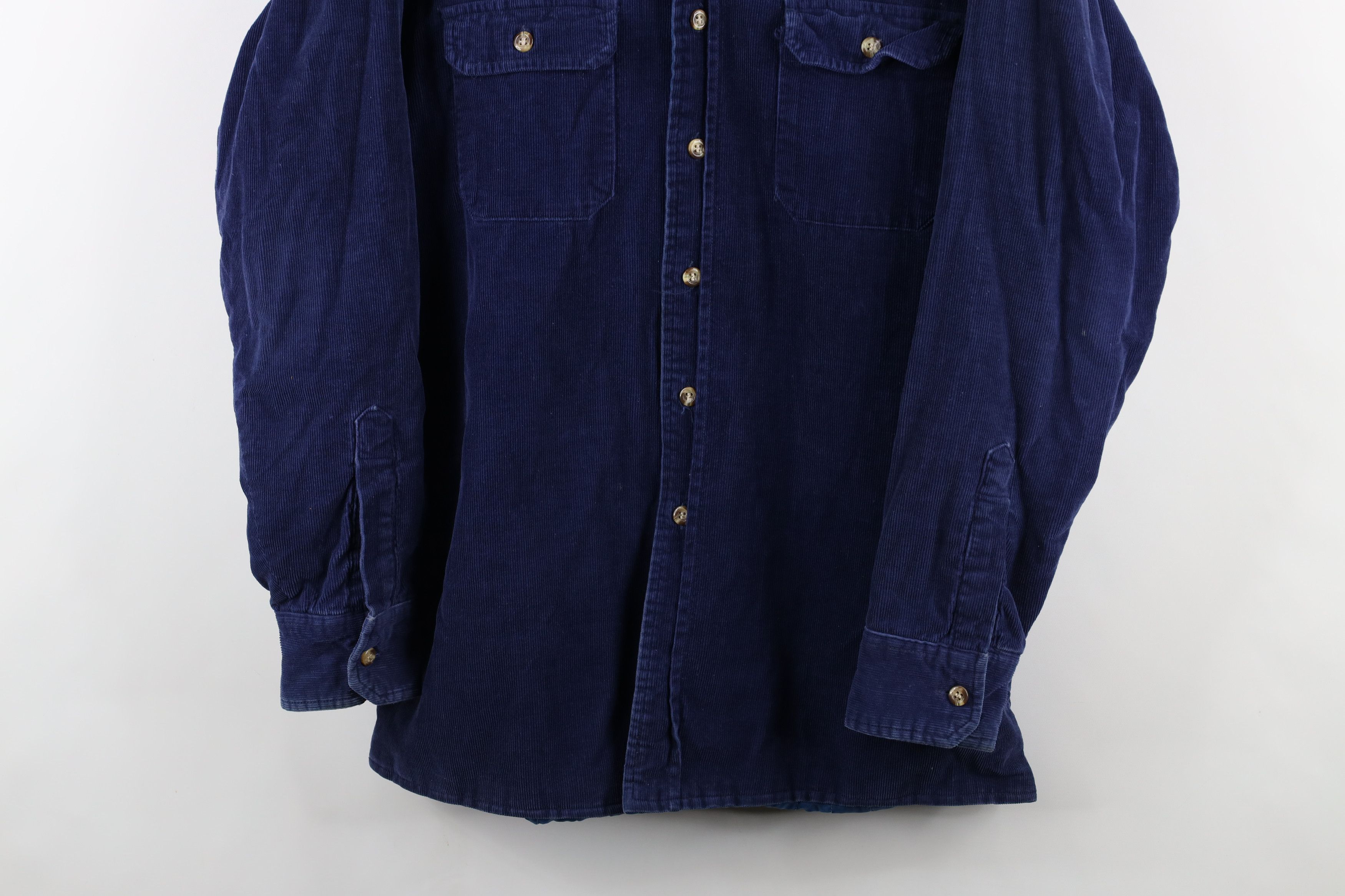 Vintage Vintage 70s Streetwear Corduroy Shirt Jacket Jac Shirt Size US L / EU 52-54 / 3 - 3 Thumbnail