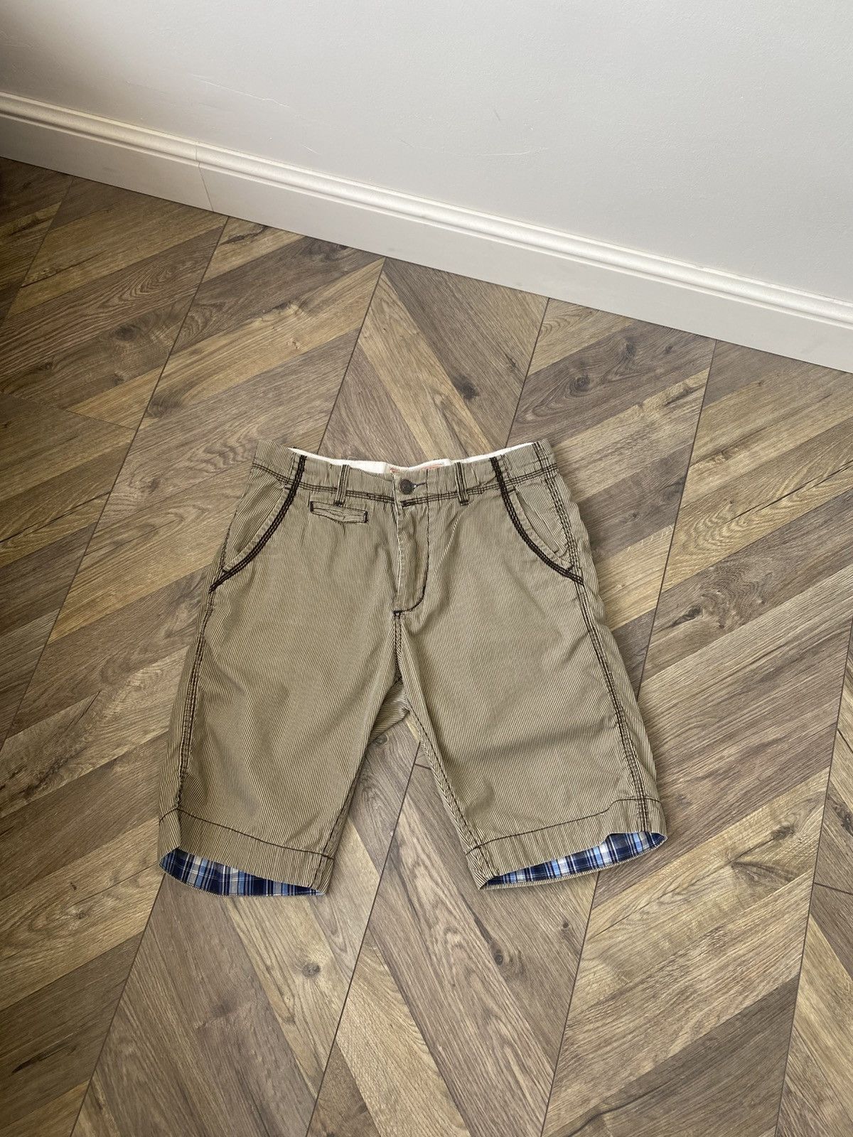 True Religion × Vintage Vintage True Religion Ricky Super T Checkerboard Shorts Size US 32 / EU 48 - 4 Thumbnail