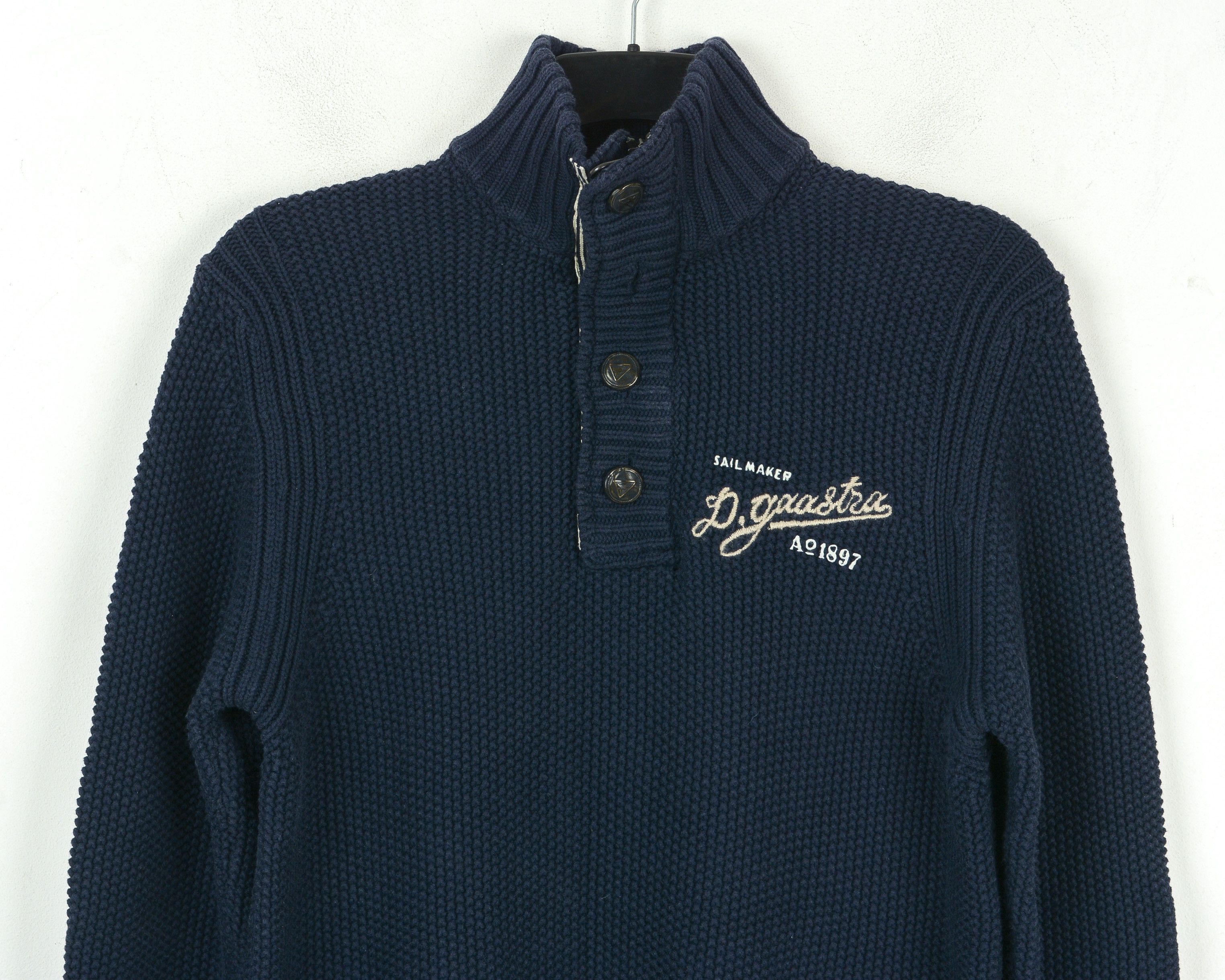 Other GAASTRA 1/4 Button Up Neck Jumper Wool Sweater Knit Size US M / EU 48-50 / 2 - 2 Thumbnail