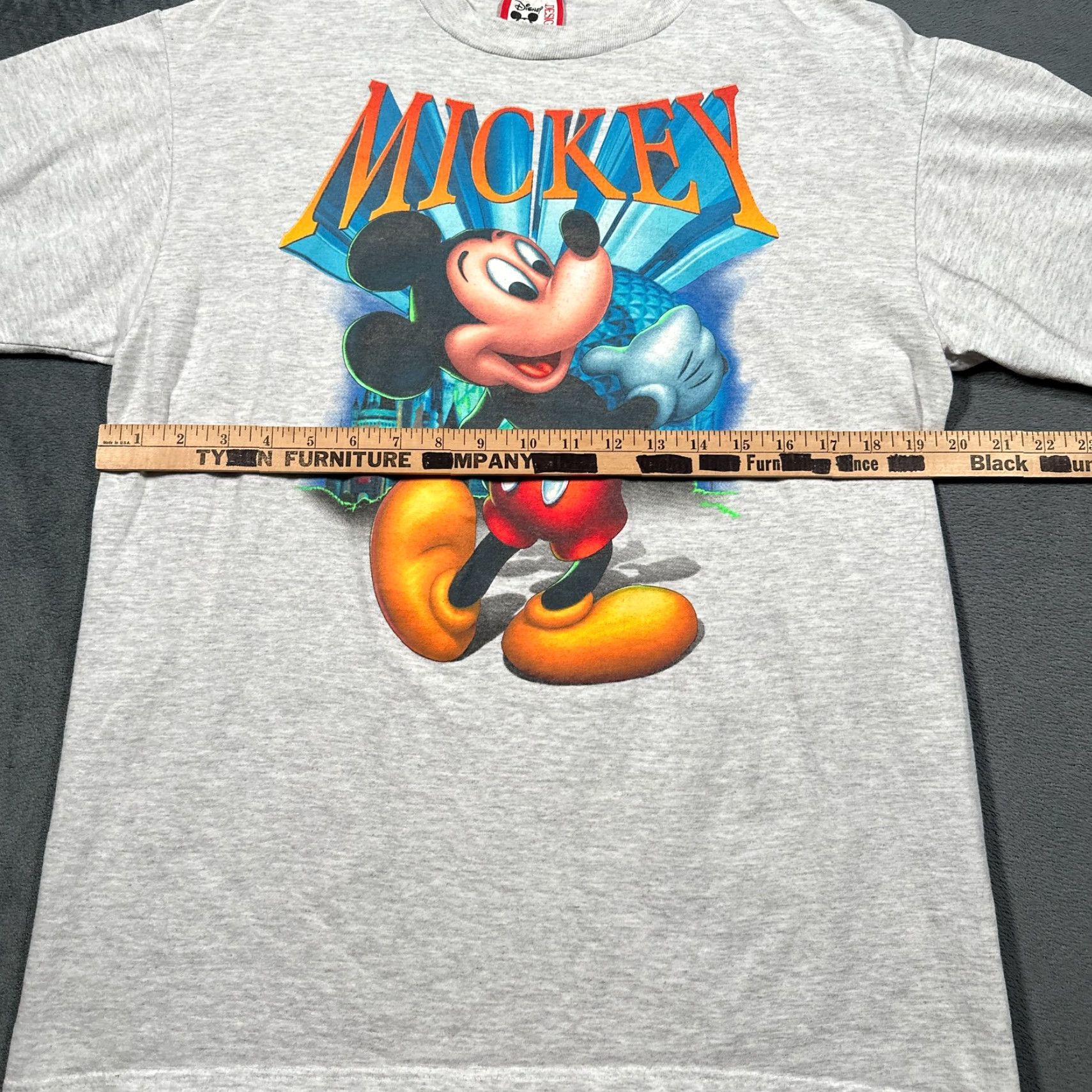 Disney VINTAGE Disney Mickey Mouse Shirt Mens Large Cartoon Tee 90s Theme Parks Gray Cotton Size US L / EU 52-54 / 3 - 3 Thumbnail