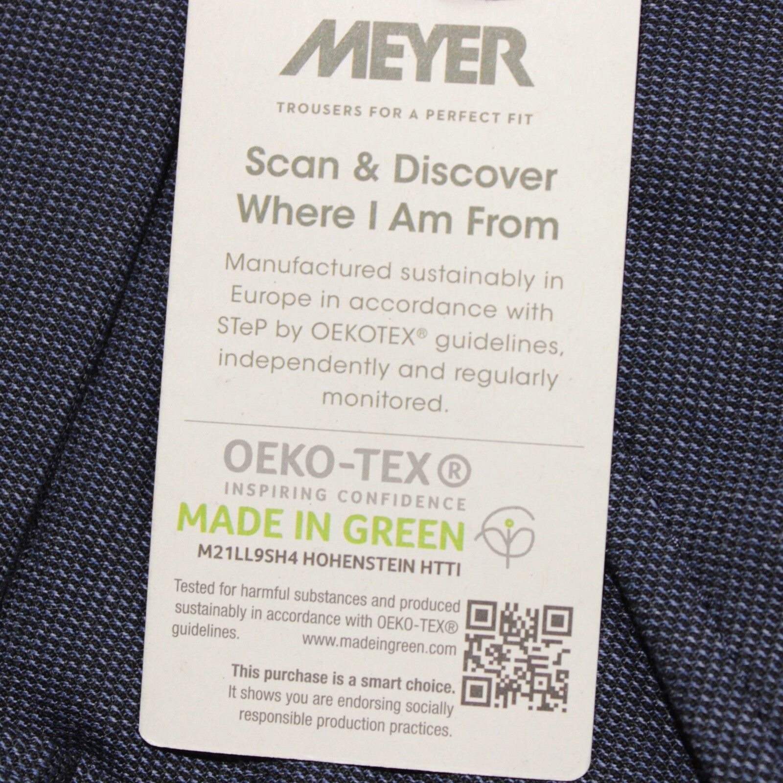 Other Meyer New with tags Dress Pants Size 34 US In Blue Size US 34 / EU 50 - 7 Thumbnail