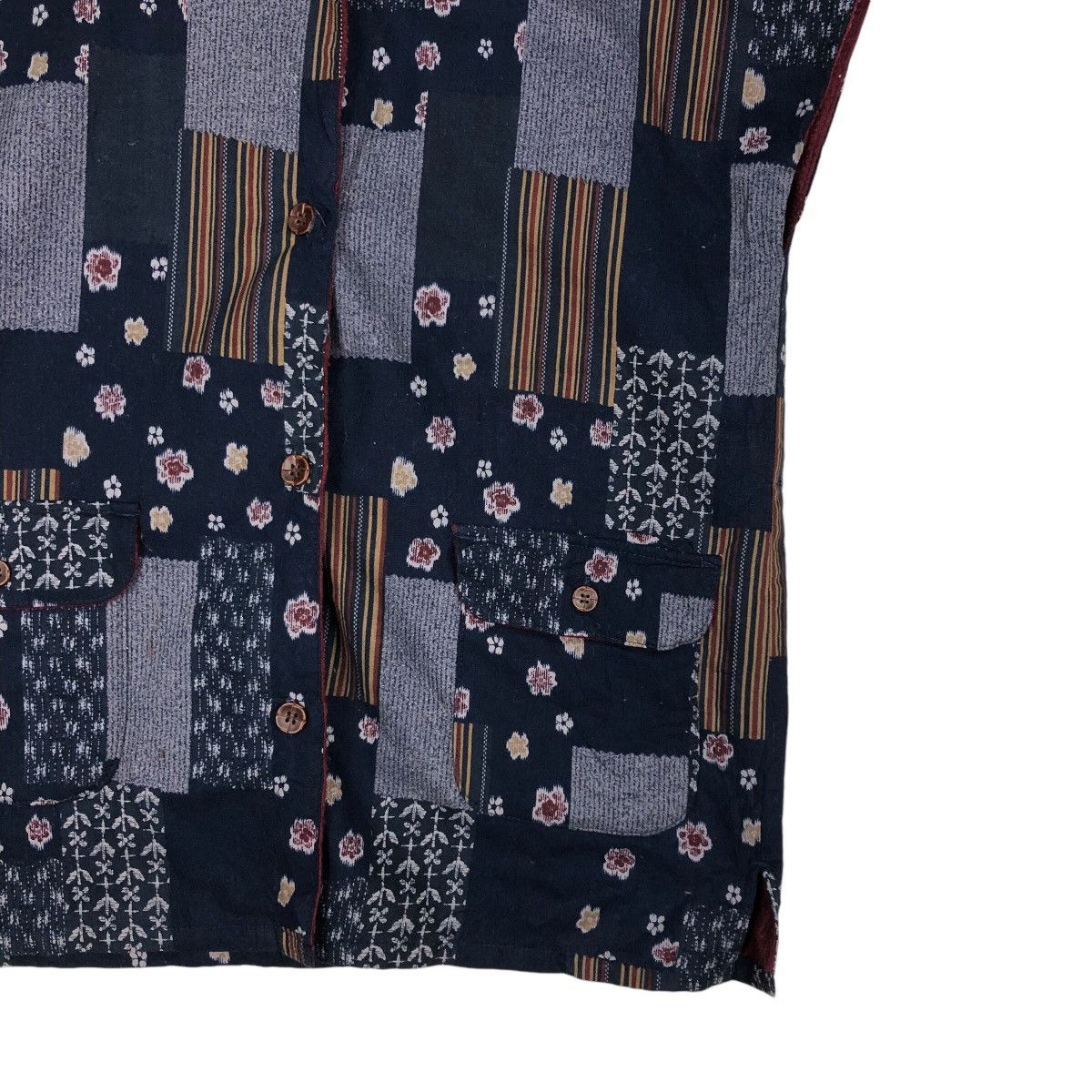 Japanese Brand × Vintage 📌Vintage Renge Vest Traditional Japan Design Native Aztec Size US L / EU 52-54 / 3 - 6 Thumbnail