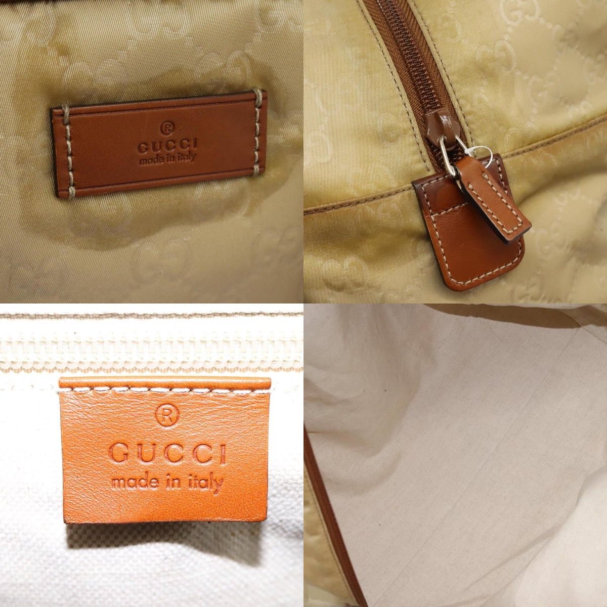 Gucci GUCCI GG Canvas Boston Bag Nylon Beige Size ONE SIZE - 11 Thumbnail