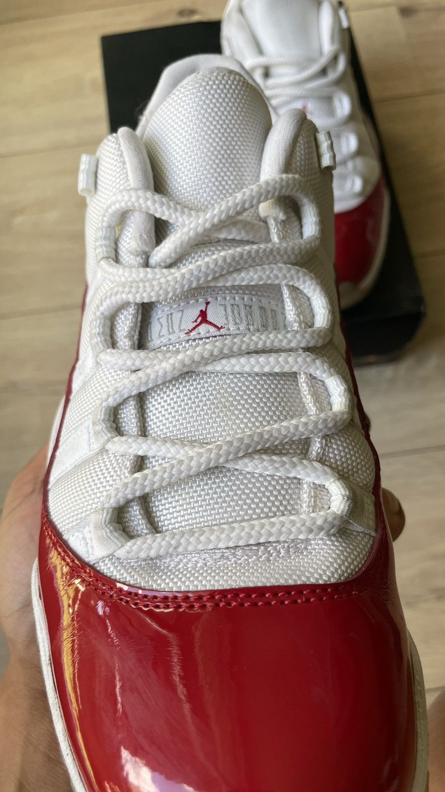 Jordan Brand × Nike Jordan 11 Retro Low Cherry 2016 Size US 9 / EU 42 - 3 Thumbnail