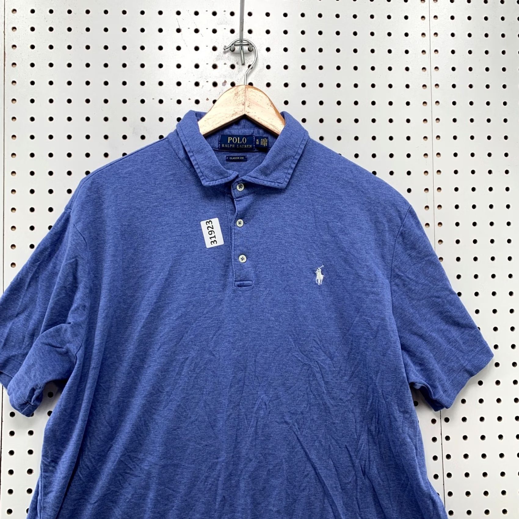 Polo Ralph Lauren Polo Ralph Lauren Shirt Mens XL Blue White Pony Collared Casual Size US XL / EU 56 / 4 - 5 Thumbnail