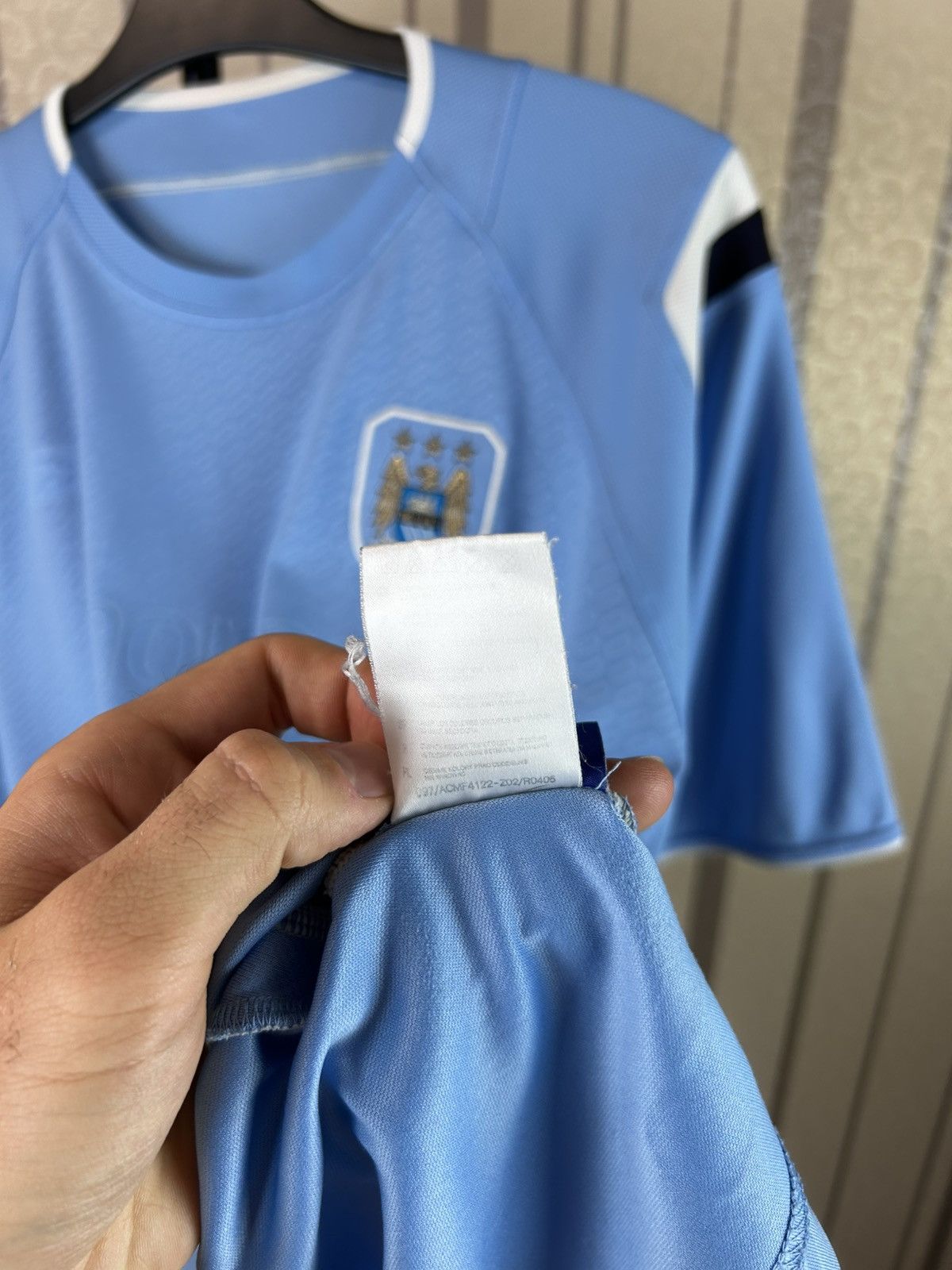 Reebok 2004-05 Manchester City Home Football Shirt Jersey Soccer Size US XL / EU 56 / 4 - 11 Thumbnail