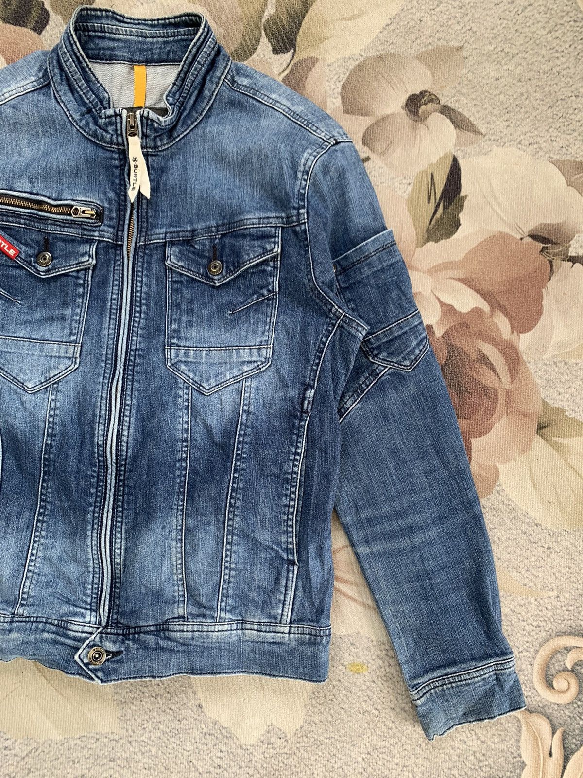 Japanese Brand Burtle Workwear Jacket Denim Like Size US L / EU 52-54 / 3 - 4 Thumbnail