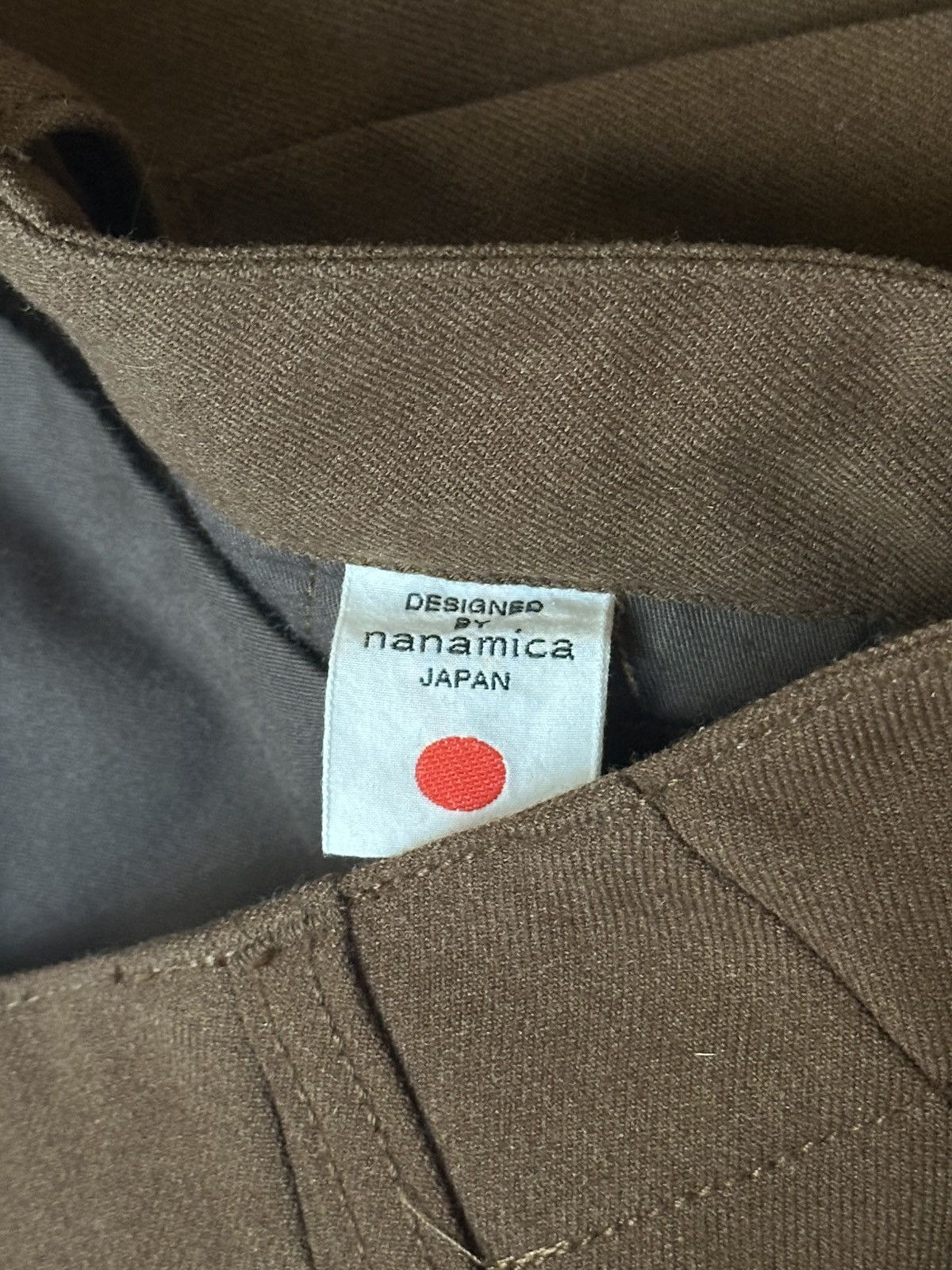 Nanamica Brown Textured Pleated Cargo Pants Size US 32 / EU 48 - 4 Thumbnail