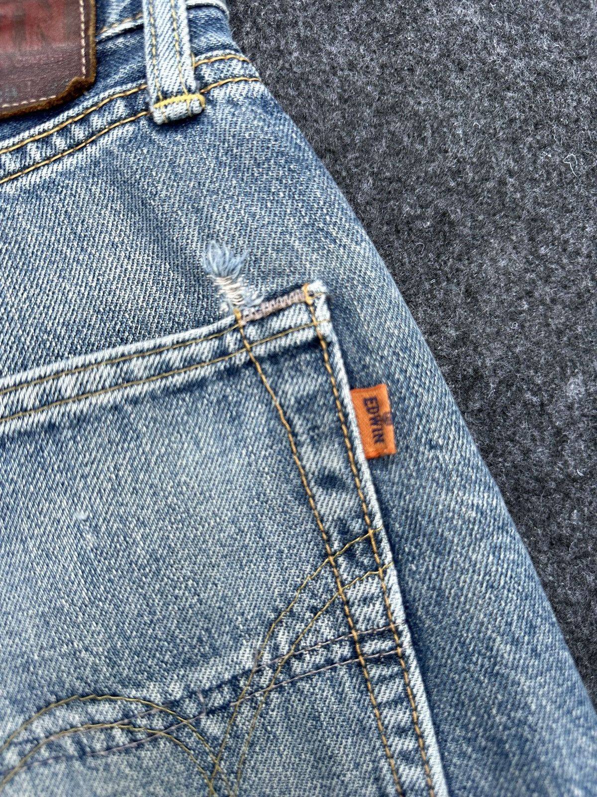 Edwin Vintage Edwin 505 Selvedge Faded Washed Denim 29x31 D9 Size US 29 - 13 Thumbnail