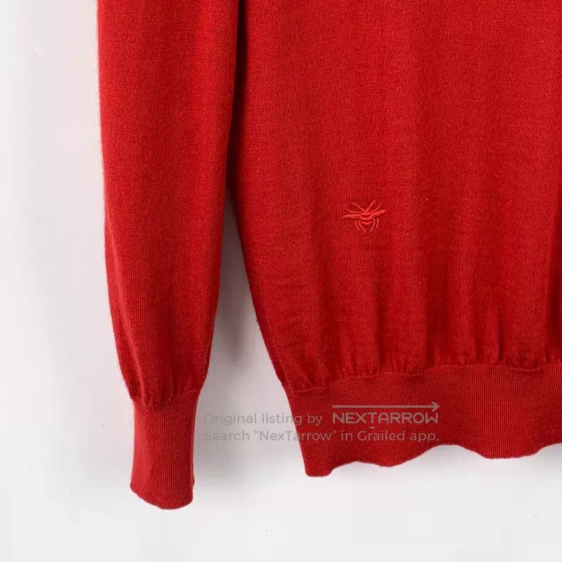 Dior Dior Red bee embroidery wool round-neck long-sleeved knitw Size US S / EU 44-46 / 1 - 4 Thumbnail