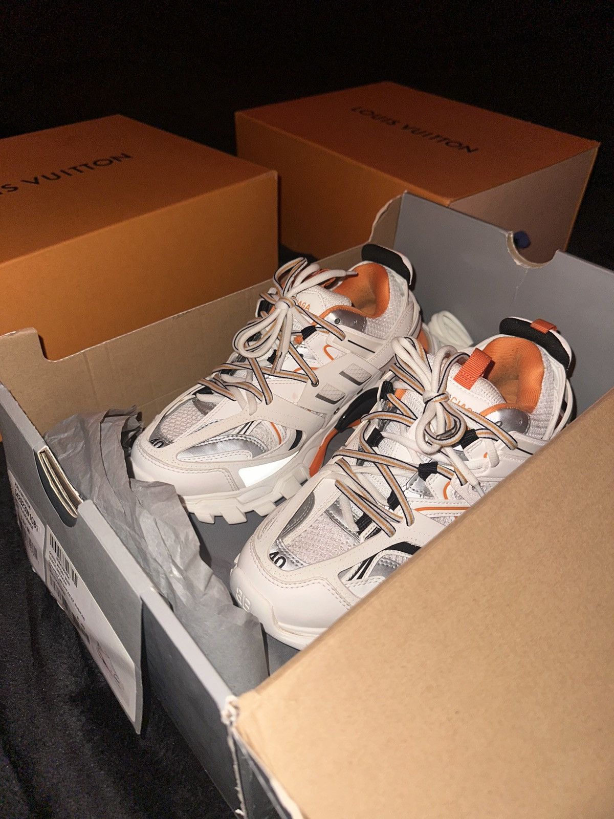 Balenciaga Balenciaga Track “White/Orange” Size US 7 / EU 40 - 13 Thumbnail