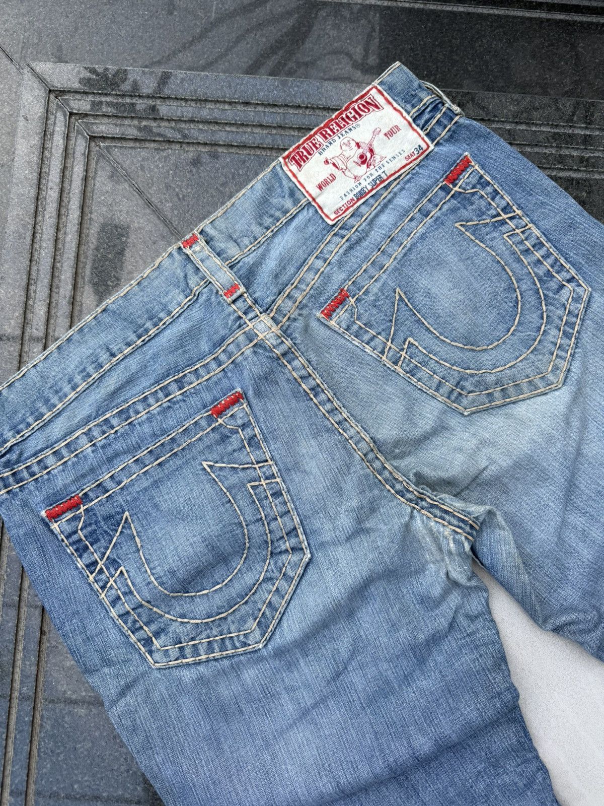 True Religion 90’s TRUE RELIGION RARE POCKET LOGO Y2K VINTAGE RETRO PANTS Size US 38 / EU 54 - 5 Thumbnail