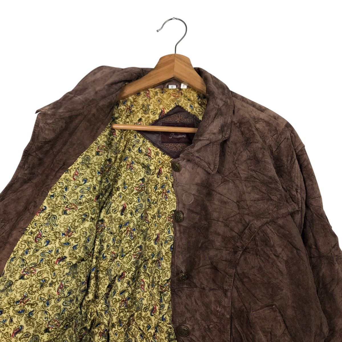 Japanese Brand 📌Vtg Bomber Leather Jacket Blanket Atelier Sab Issey Miyake Size US M / EU 48-50 / 2 - 13 Thumbnail