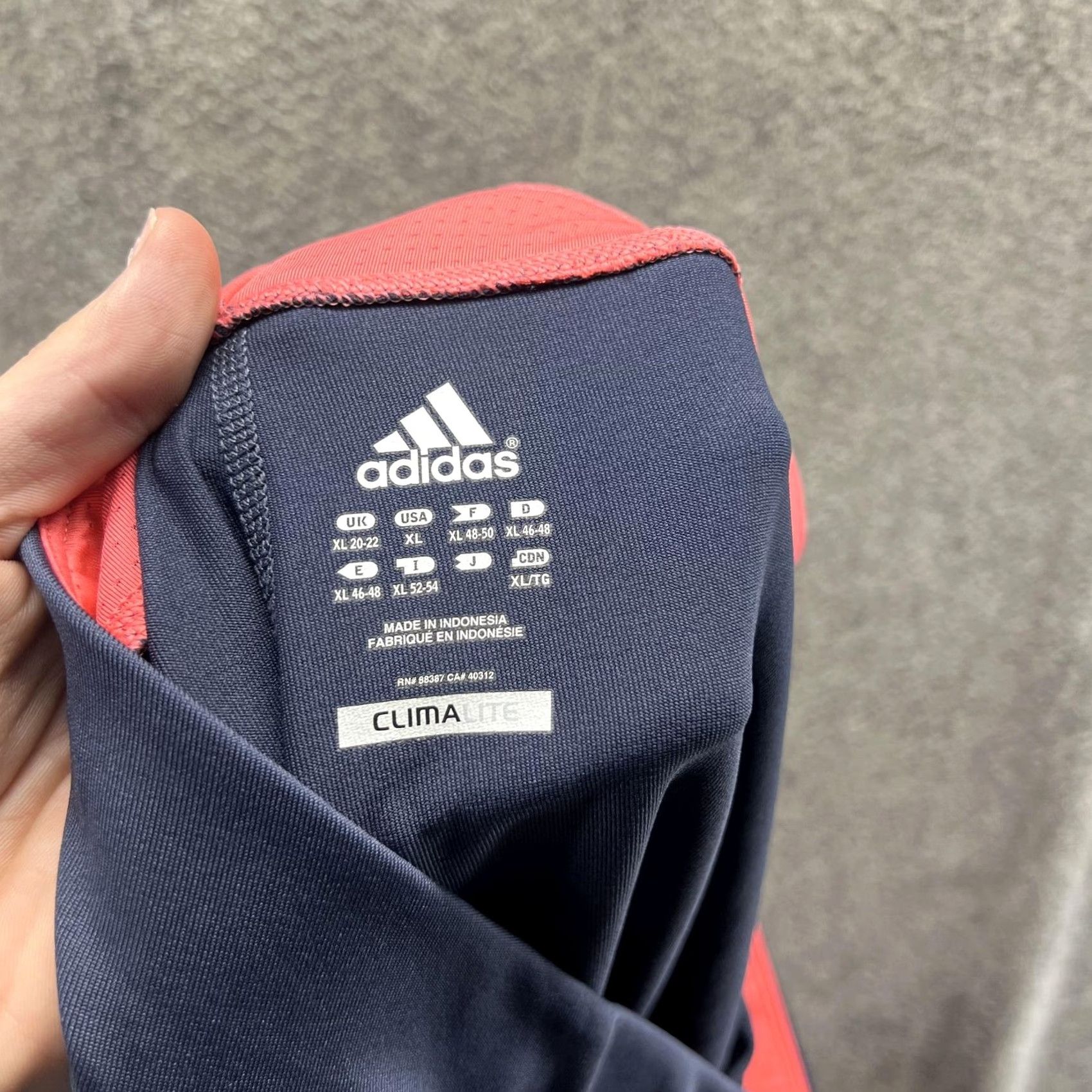 Adidas Adidas Pants Womens XL Navy Pink Climalite Track Running & Jogging Plain Zebra? Size 40" / US 18 - 5 Thumbnail
