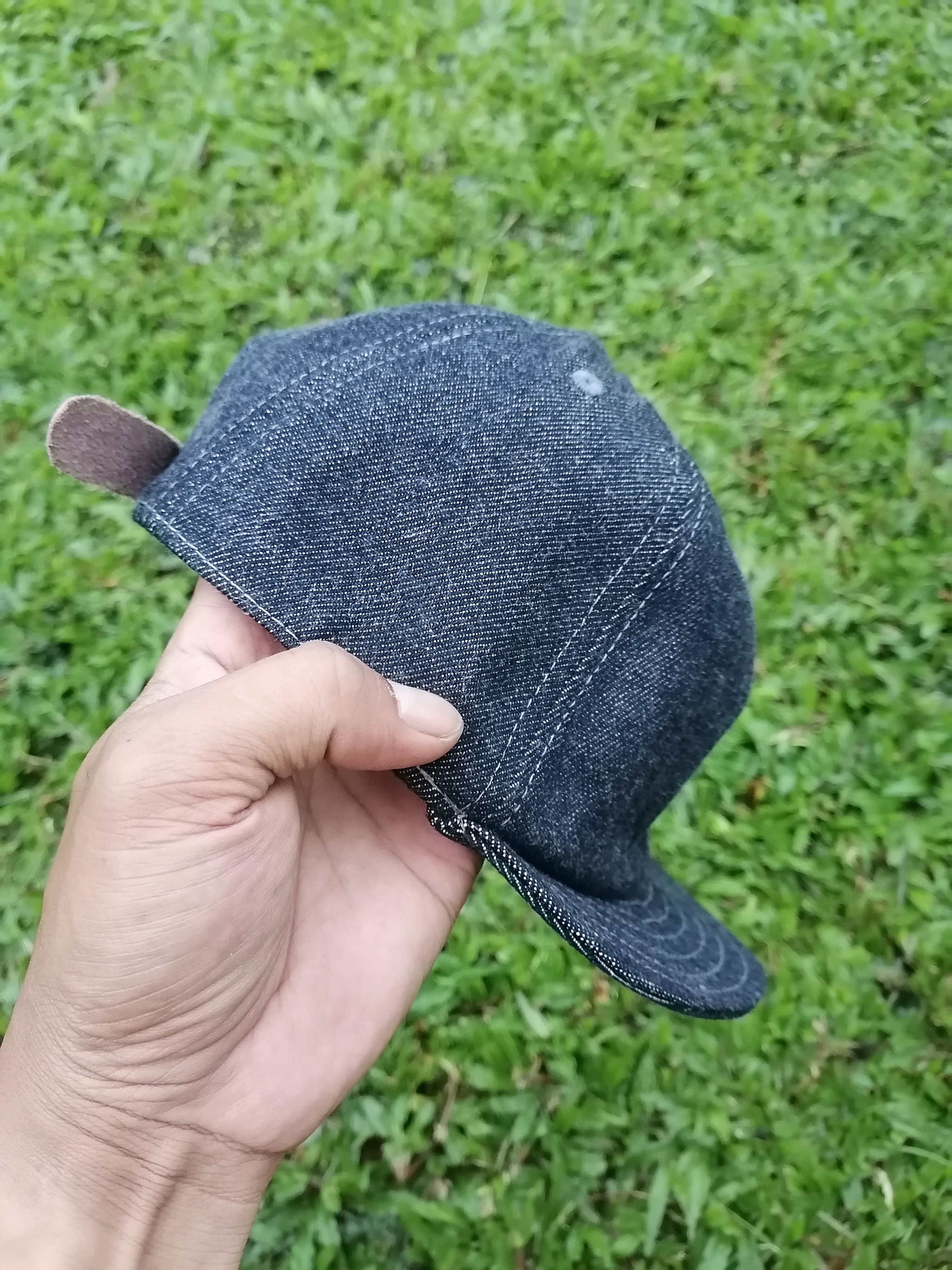 Japanese Brand Uncle Fu Denim Mechanic Cap Size ONE SIZE - 4 Thumbnail