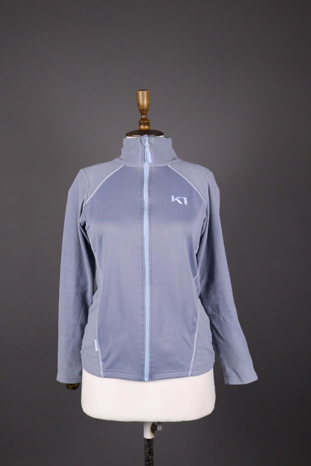Designer Kari Traa Norway Blue Women's Outdoor Fleece Jacket S Size S / US 4 / IT 40 - 1 Thumbnail