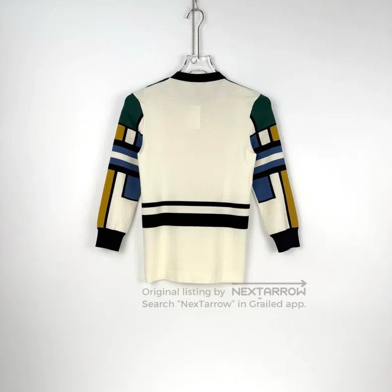 Louis Vuitton Louis Vuitton Color-block gold-button wool and silk-blend Size S / US 4 / IT 40 - 4 Thumbnail