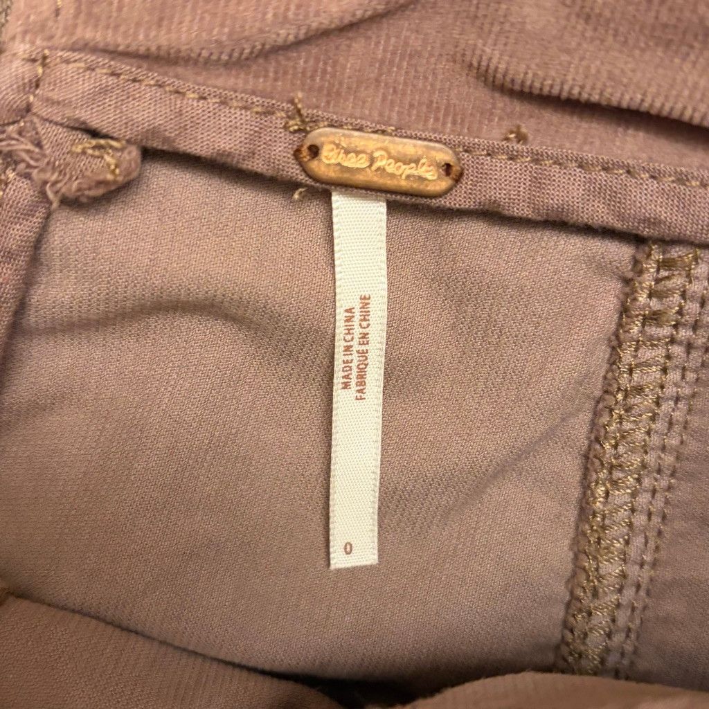 Free People Free People Brown Corduroy Mini Skirt y2k Size 25" / US 0 / IT 36 - 2 Thumbnail