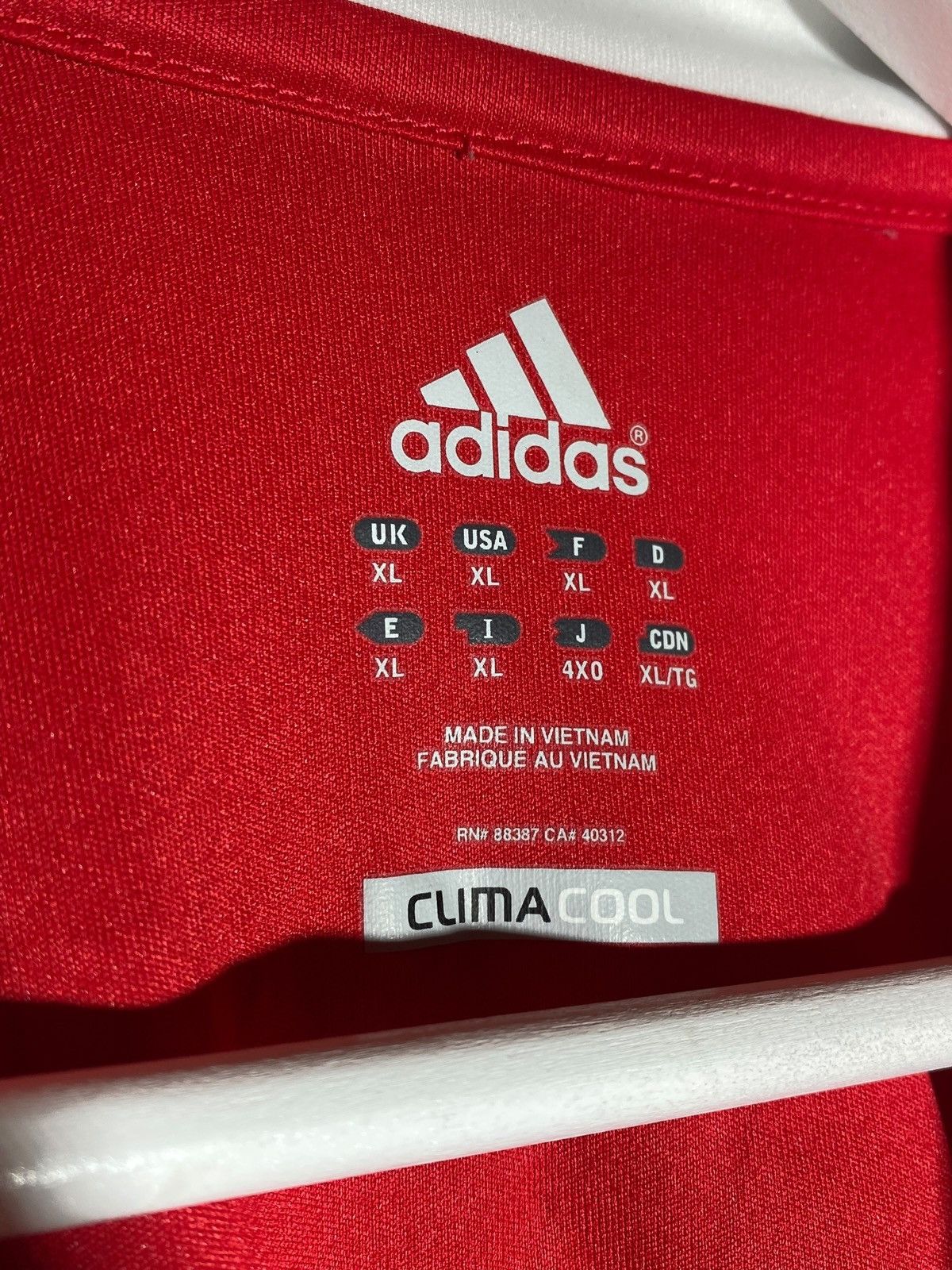 Adidas Adidas SL Benfica 2012/13 Home Football Shirt Size US XL / EU 56 / 4 - 19 Thumbnail