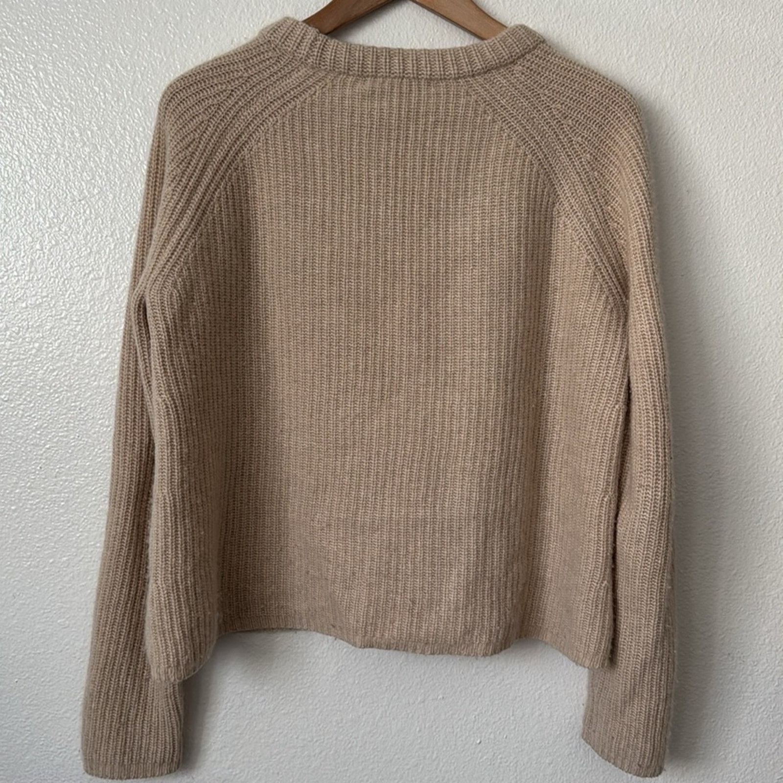 Other Jenni Kayne L Cashmere Fisherman Sweater in Oatmeal Size L / US 10 / IT 46 - 10 Thumbnail