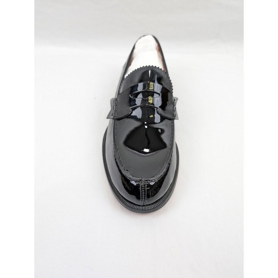 Christian Louboutin o1rshd1 Patent No Penny Flat Shoes in Black/Silver Size US 8.5 / EU 41-42 - 6 Thumbnail