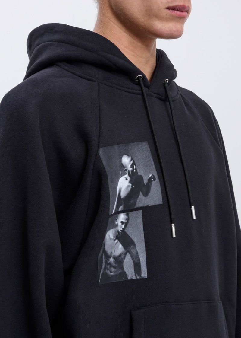 Heliot Emil o1mle0125 Raglan Hoodie in Black Size US XS / EU 42 / 0 - 2 Thumbnail