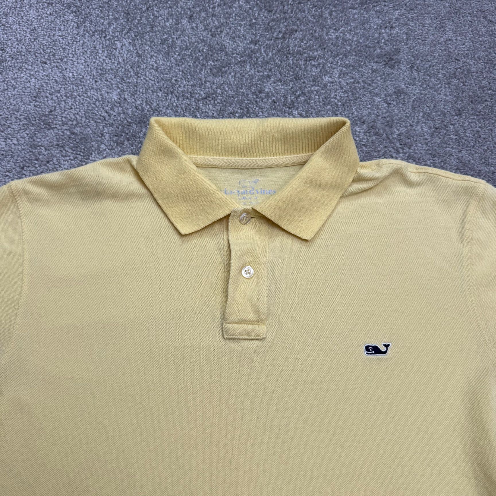 Vineyard Vines VINTAGE Vineyard Vines Polo Shirt Men Medium Yellow Cotton Casual Classic Fit Short Sleeve Size US M / EU 48-50 / 2 - 3 Thumbnail