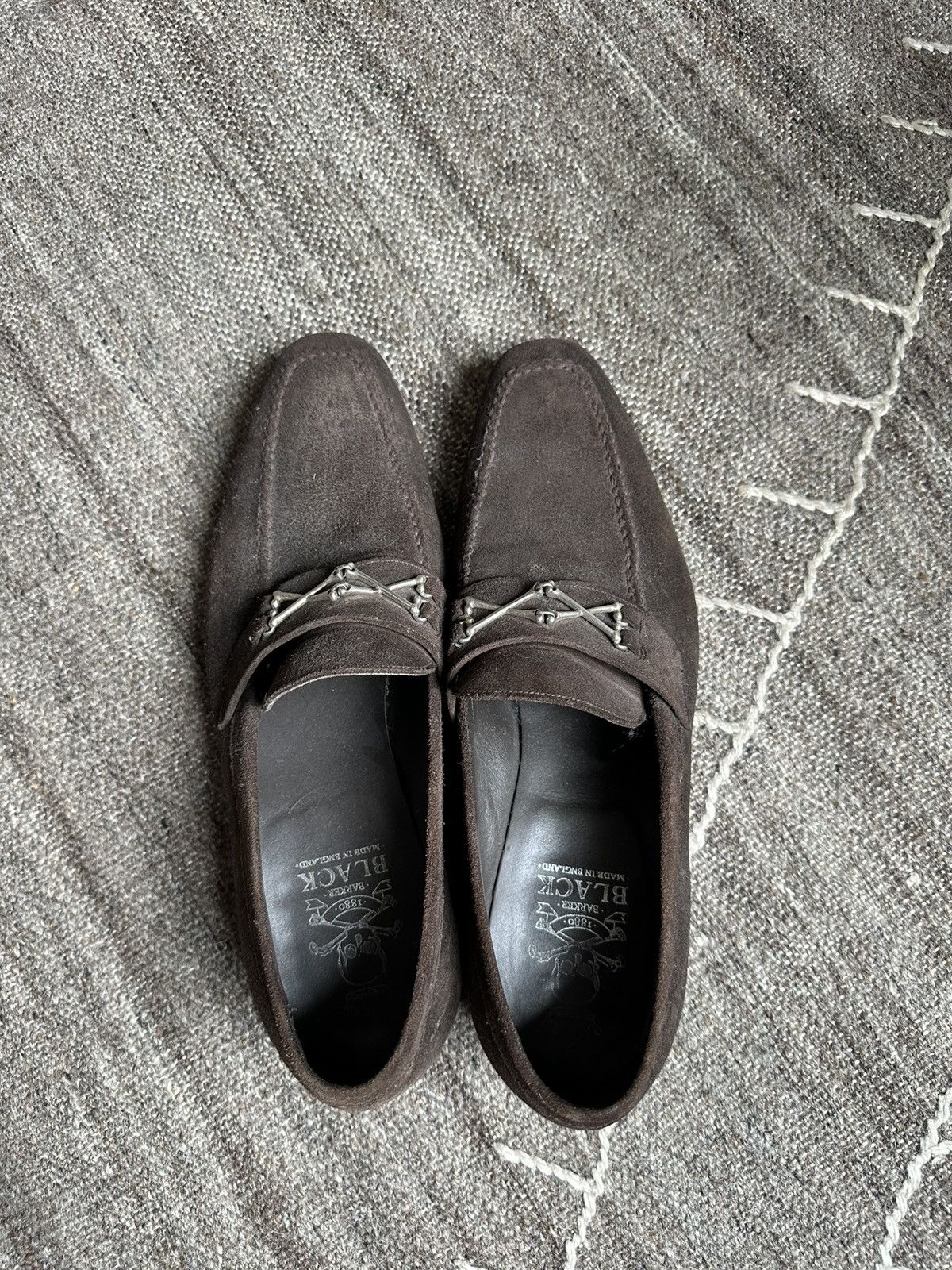 Barker Black Barker Black Bone Loafers - Brown Suede Size US 10.5 / EU 43-44 - 5 Thumbnail