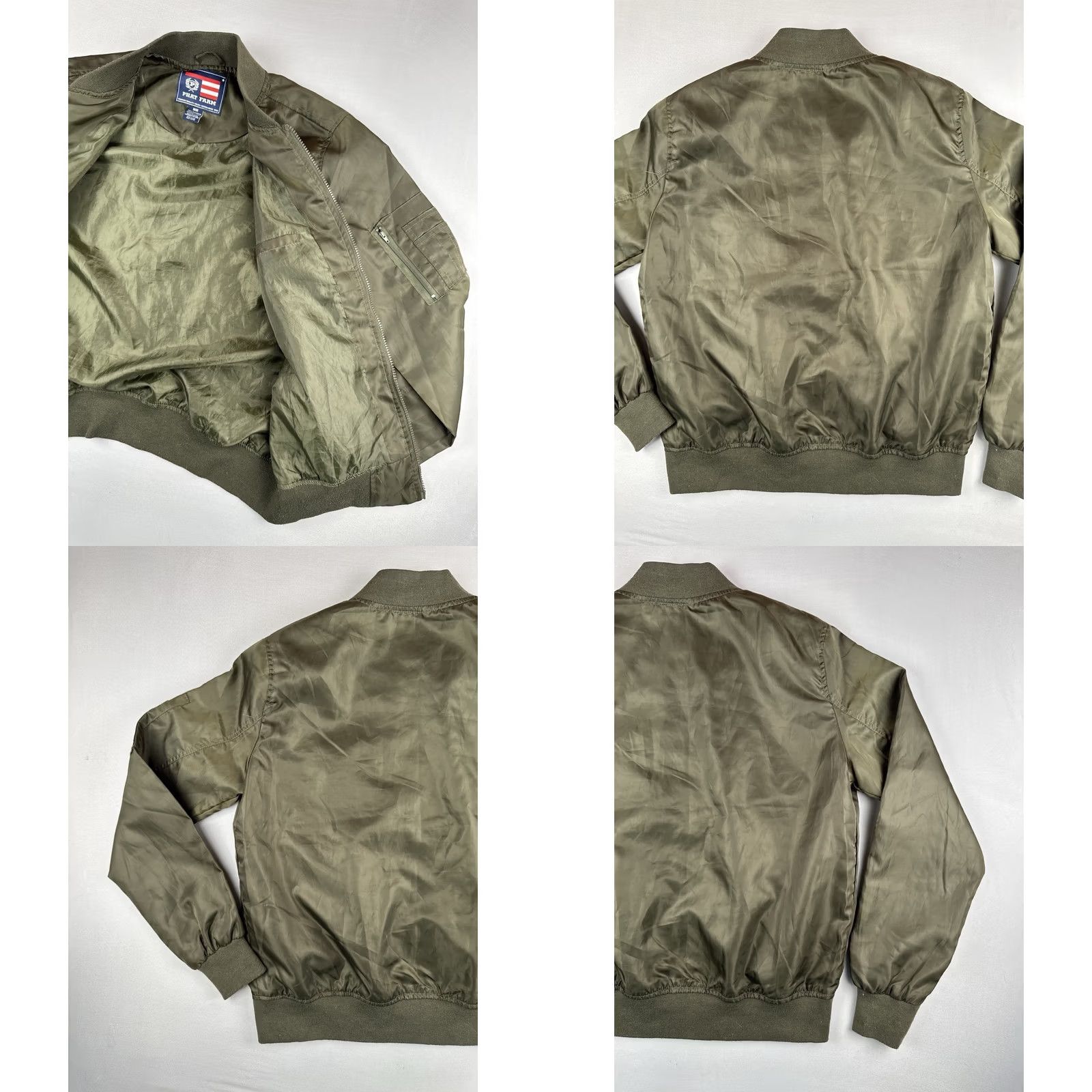 Phat Farm VINTAGE Y2K Phat Farm MA1 Bomber Jacket Olive Green Flight Jacket M Mens Size US M / EU 48-50 / 2 - 8 Thumbnail