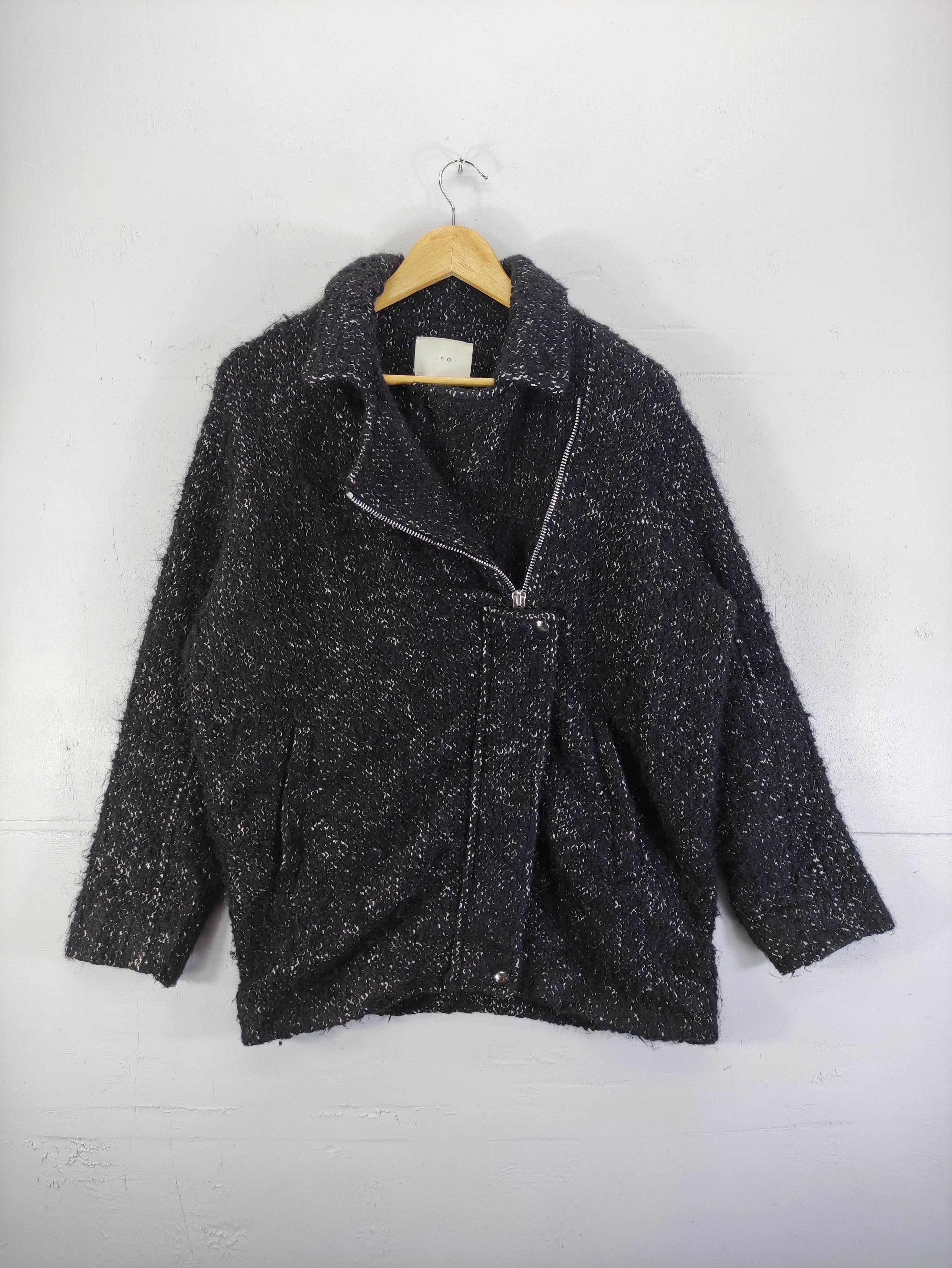 image of Vintage Iro Mohair Jacket Zipper, Women's (Size Large)