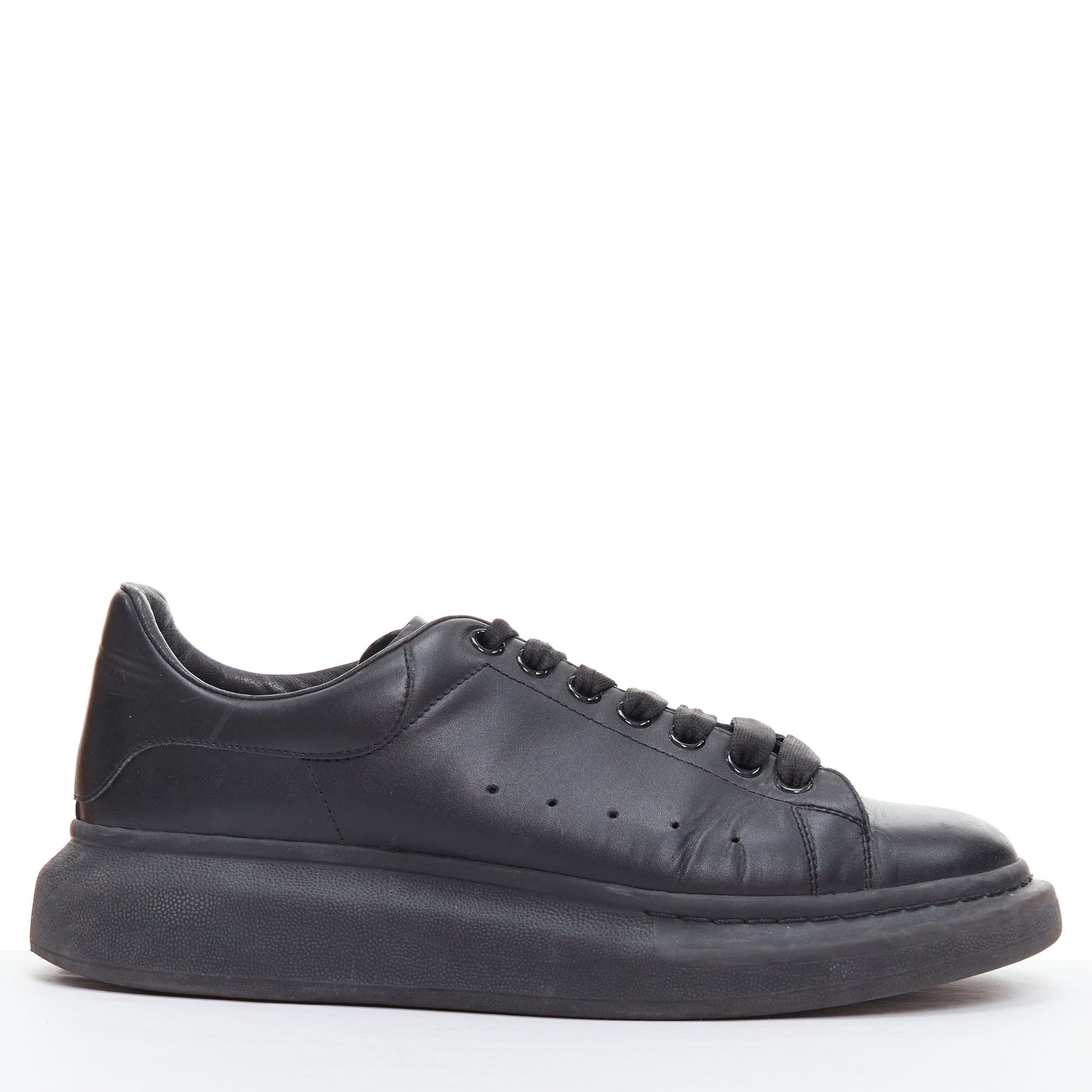 Alexander McQueen Black Leather 441632 Oversized Platform