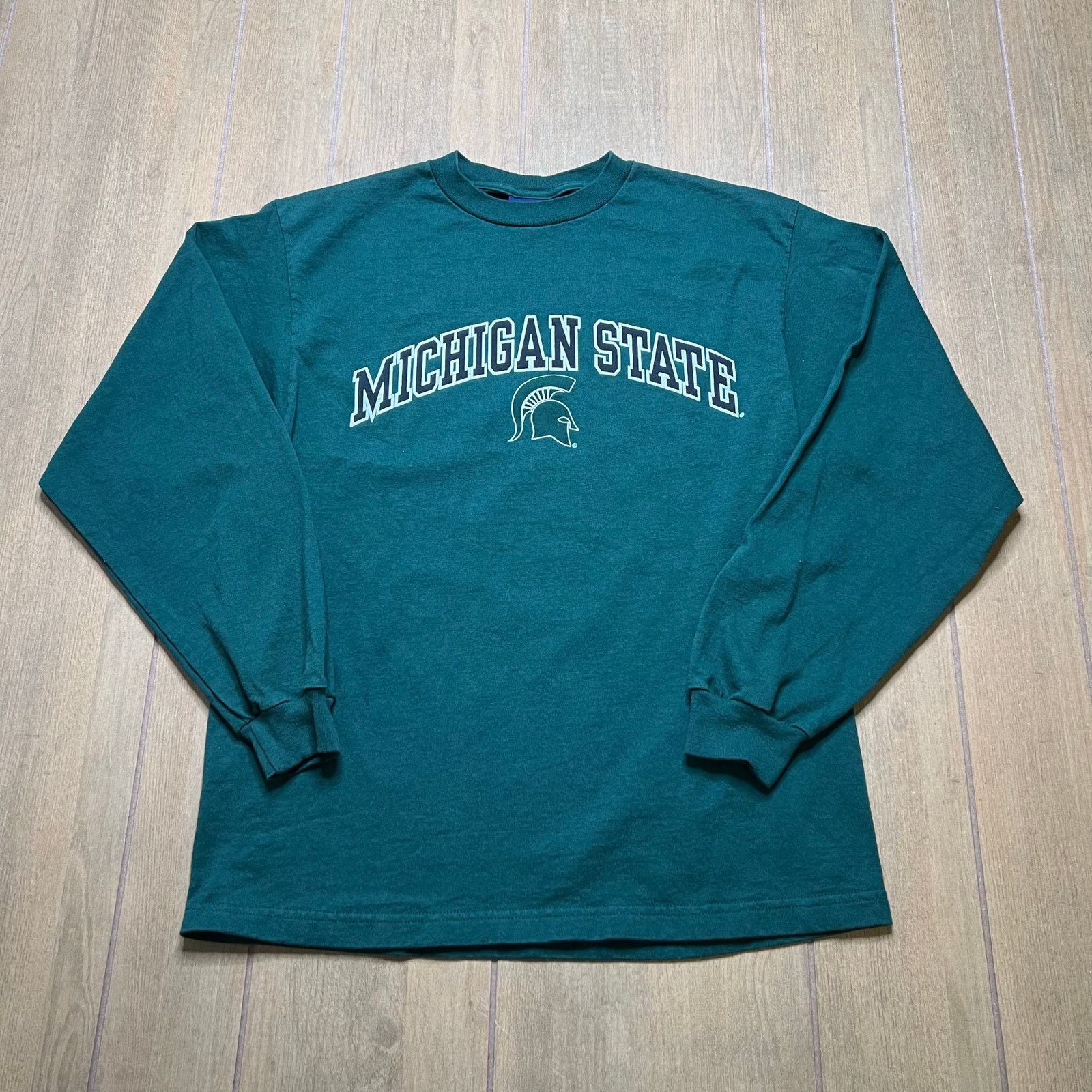 Jansport Vintage Michigan State MSU Long Sleeve Shirt USA Sz M USA Size US M / EU 48-50 / 2 - 1 Thumbnail