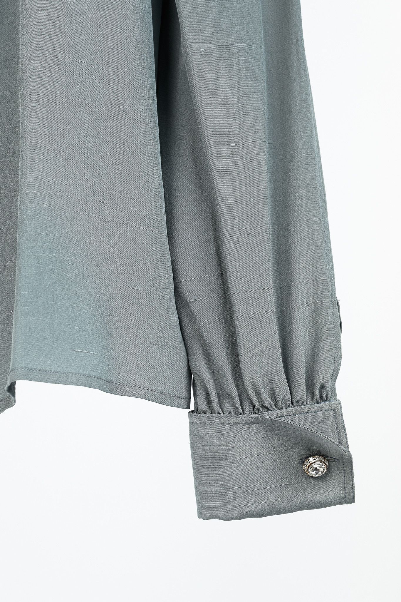 Valentino Valentino Boutique Vintage Shantung Satin Buttoned Blouse Size L / US 10 / IT 46 - 6 Thumbnail