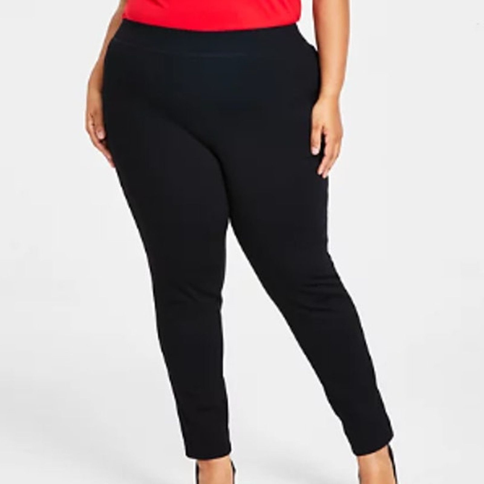 I.N.C New INC Womens 24W Skinny Leg Pull-On Mid Rise Ponte Pants Size 42" / US 20 - 1 Thumbnail