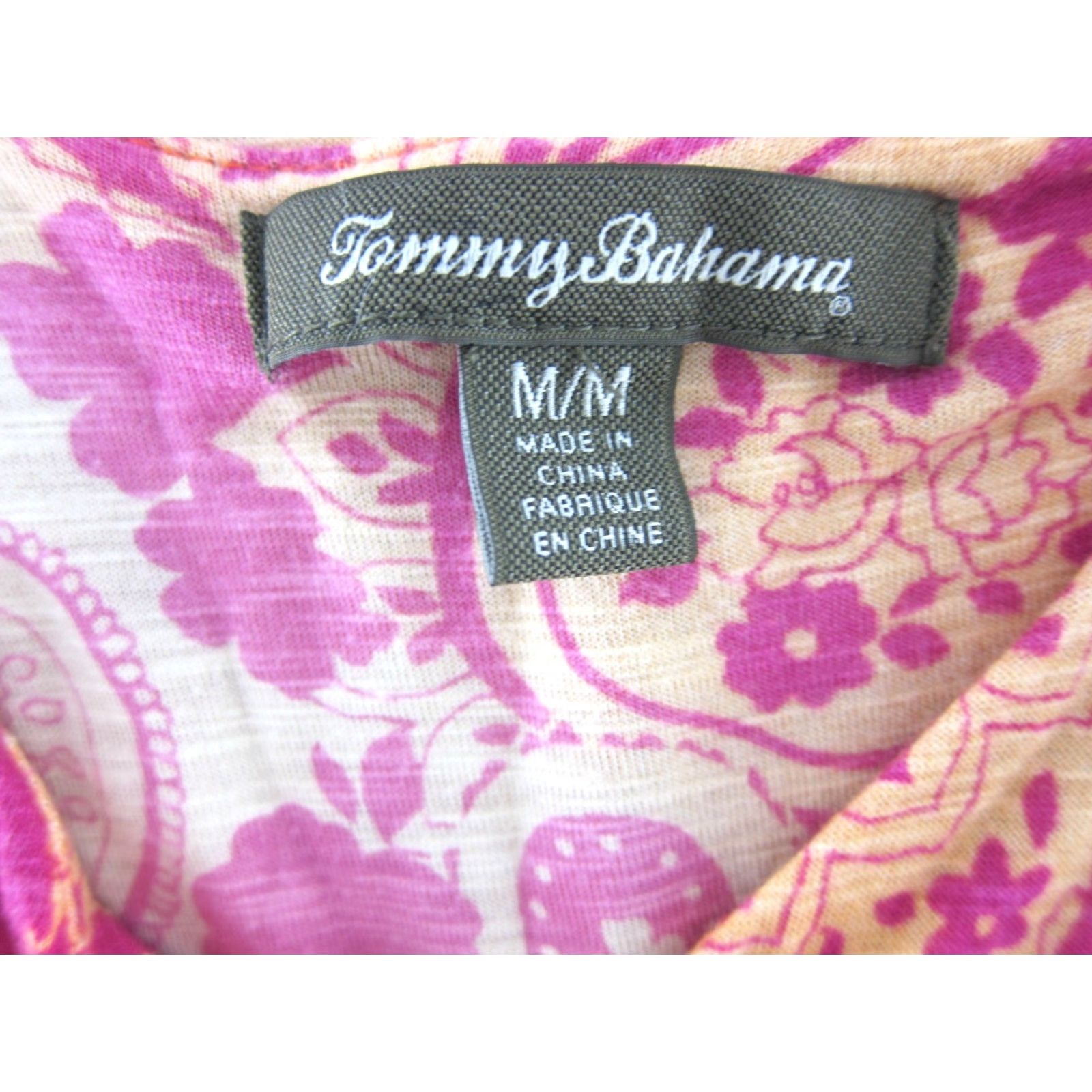 Tommy Bahama Tommy Bahama Dress Midi Sun Tank Shade Orange Paisley Rayon Stretch M Medium Women Women's Size M / US 6-8 / IT 42-44 - 3 Thumbnail