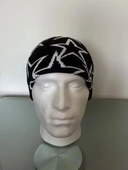 Other Y2K Star Beanie (black+white) Size ONE SIZE - 2 Thumbnail