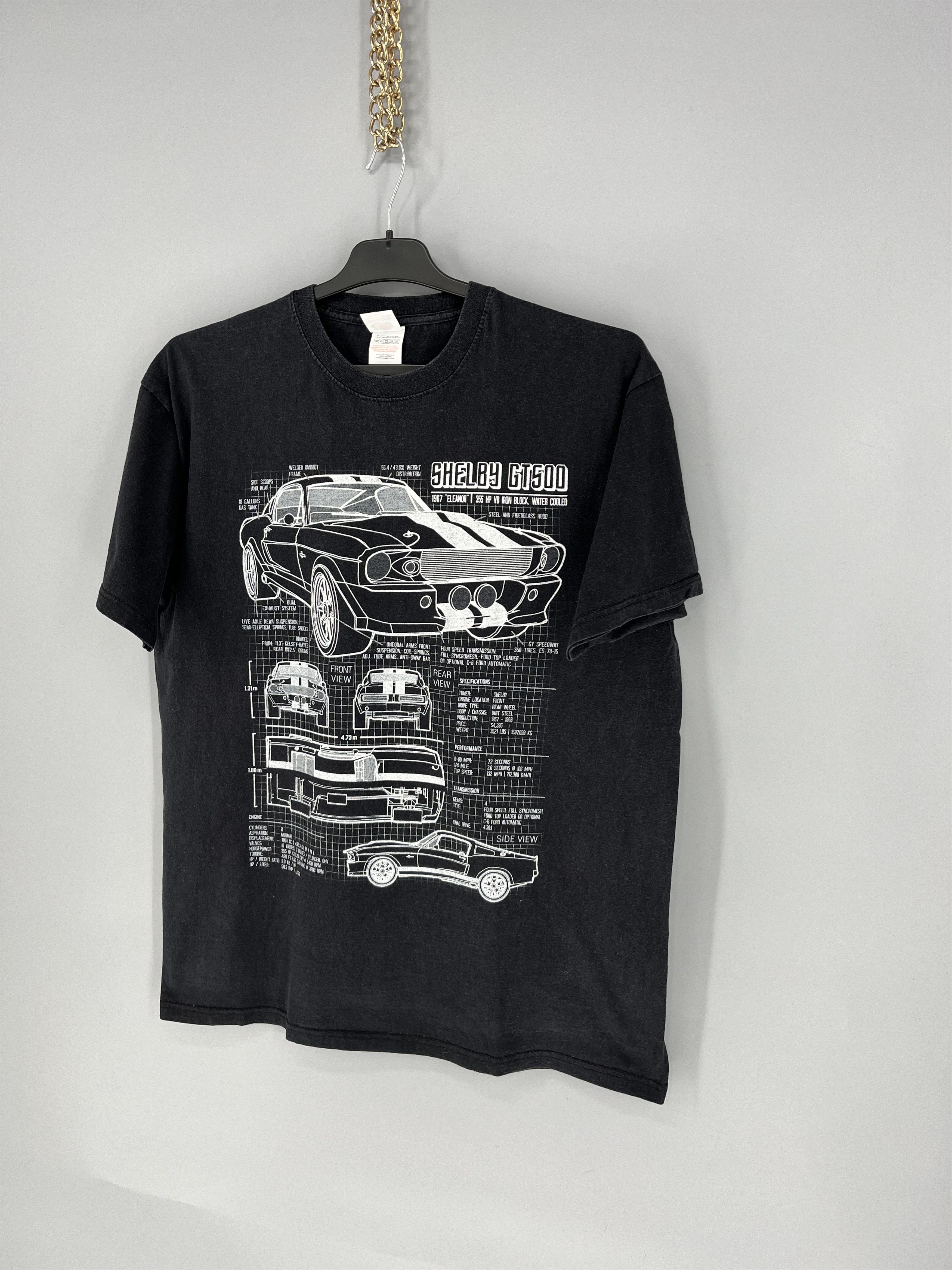 Vintage ➕ =Vintage Y2K Cool Fade Shelby GT500 Muscle Car T-Shirt USA Size US L / EU 52-54 / 3 - 3 Thumbnail