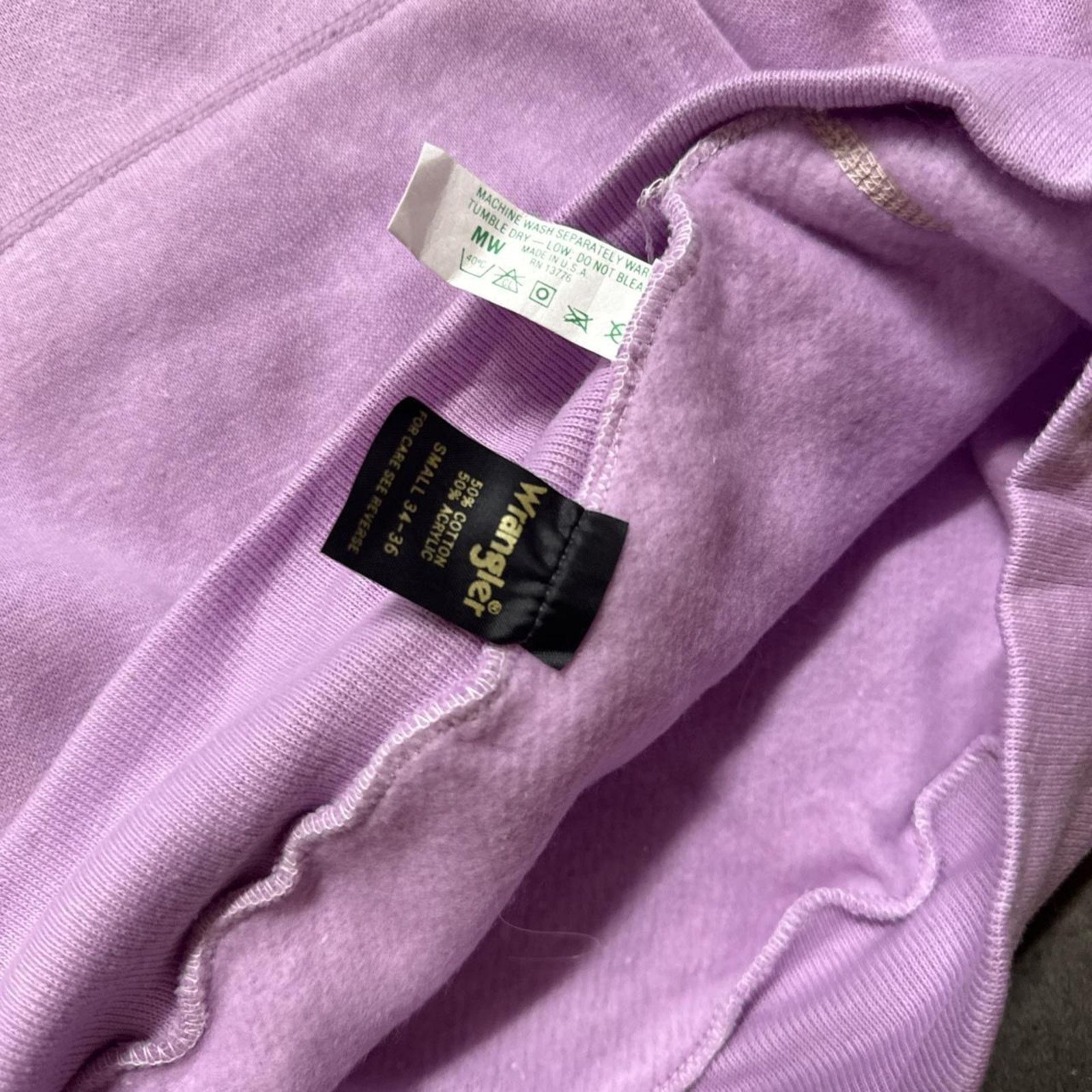 Vintage × Wrangler True Vintage 70s Wrangler 5050 NWT Deadstock Blank Hoodie Size US XS / EU 42 / 0 - 5 Thumbnail