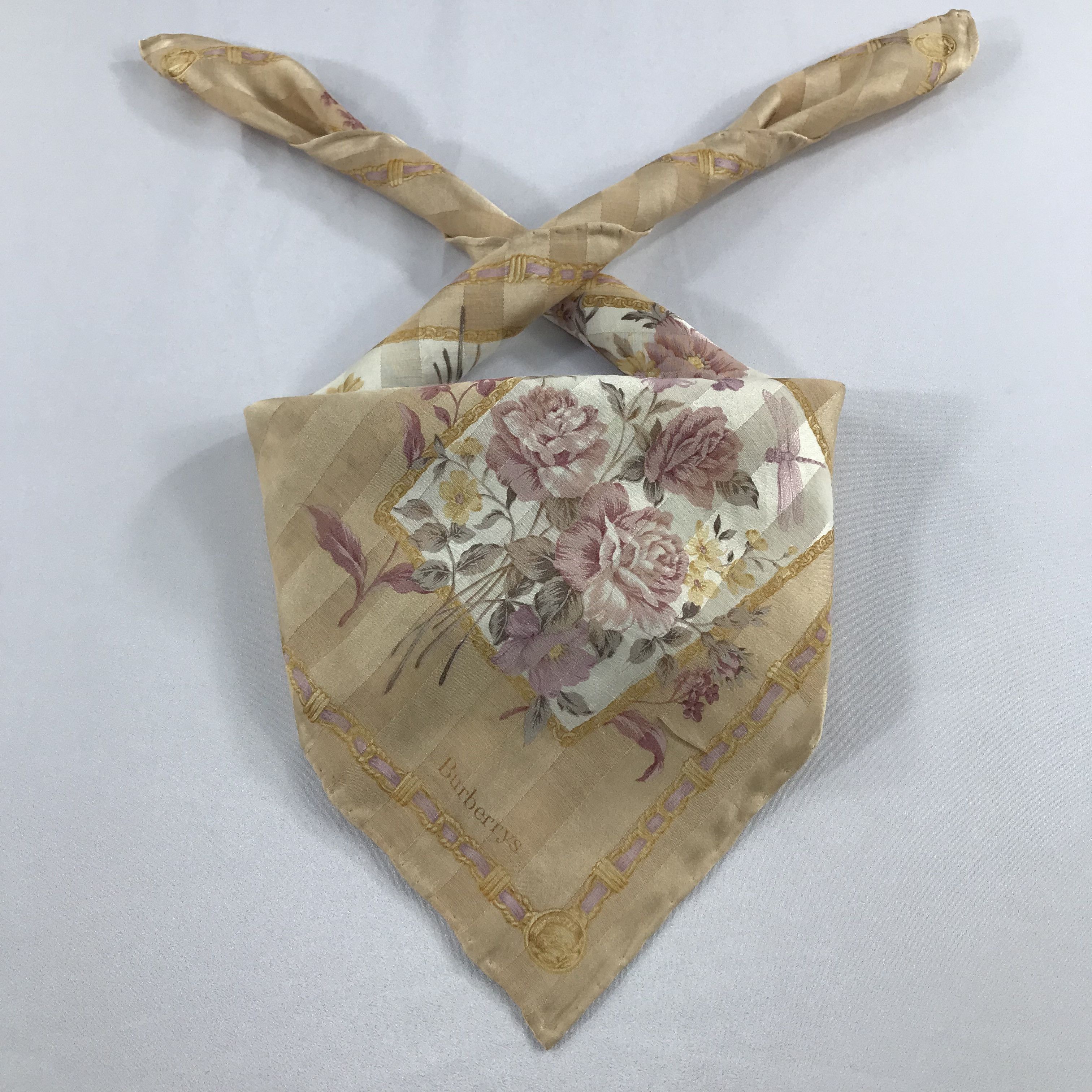 Burberry × Vintage Burberry Bandana / Handkerchief / Neckerchief - S1983 Size ONE SIZE - 3 Thumbnail
