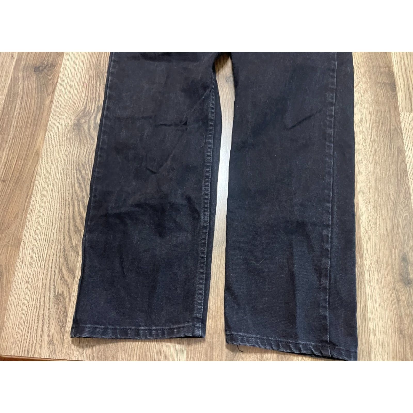 Wrangler Wrangler Jeans Men's 34x34 Black Denim Straight Leg Dark Wash Pocket 5-Pocket Design Regular Rise Inseam 34 Jeans Mens Size US 34 / EU 50 - 3 Thumbnail