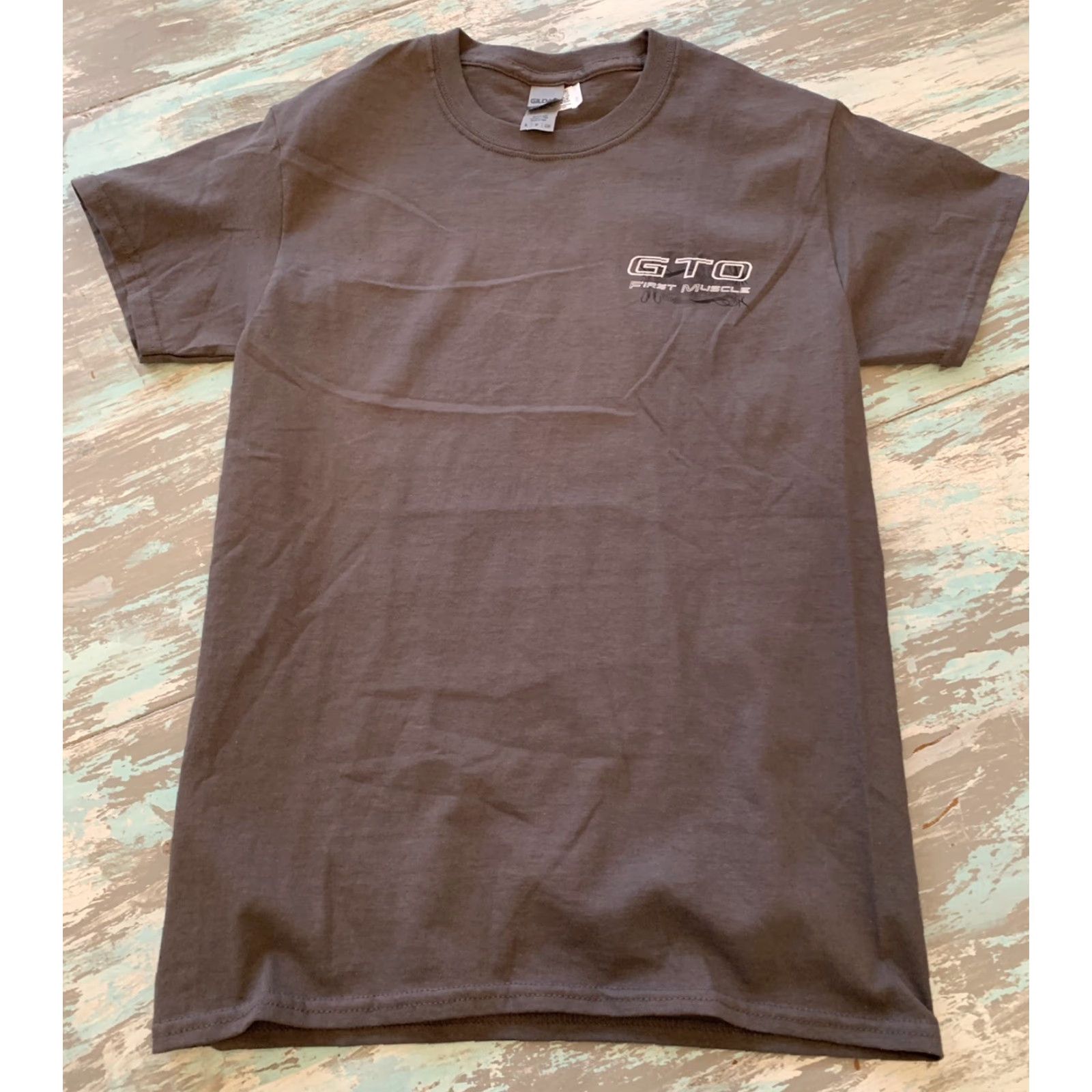 Gildan VINTAGE Small GTO First Muscle Official GM Men's Gray Short Sleeve Tshirt Gildan Heavy Cotton 100% Cotton Size US S / EU 44-46 / 1 - 4 Thumbnail