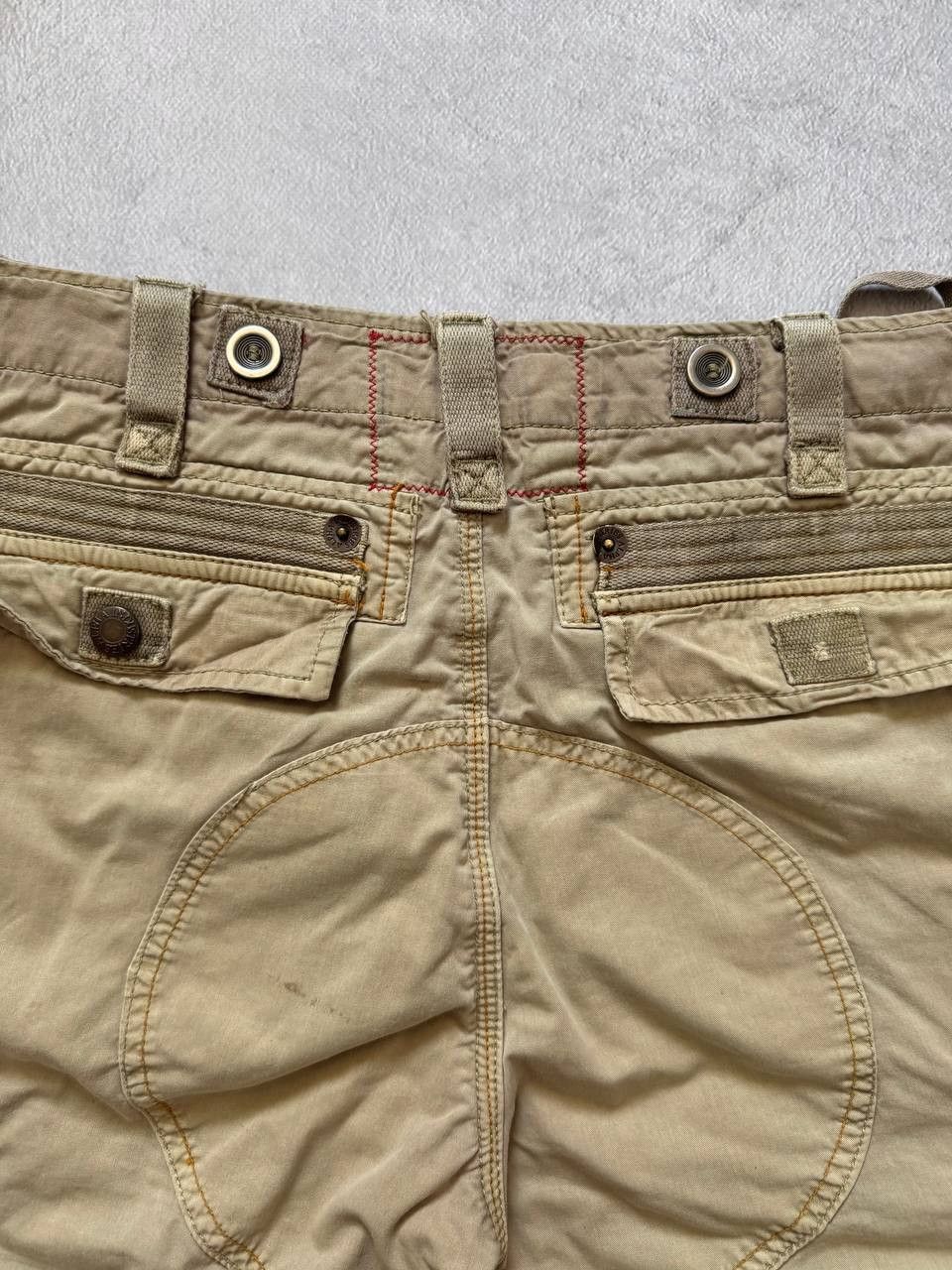 Alpha Industries Alpha Industries Cargo Shorts Faded Dirty Military Style Size US 32 / EU 48 - 3 Thumbnail