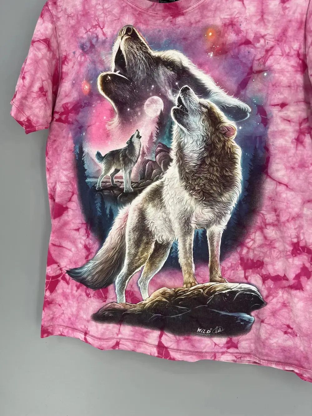 Other Vintage 90s Wolf Face Boxy Fit Tee WILD Dead Horror Print Size US M / EU 48-50 / 2 - 5 Thumbnail