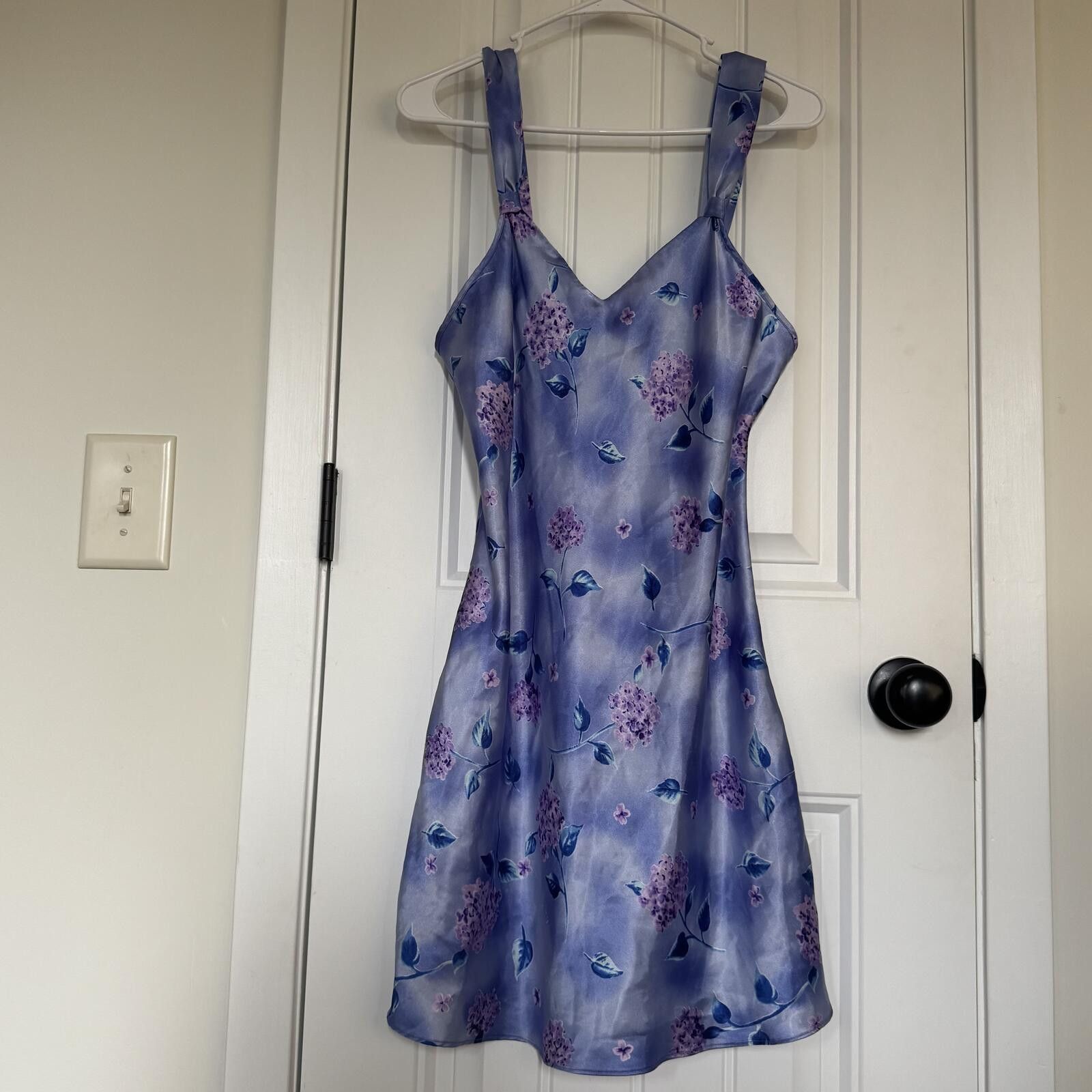 Other VTG Y2K Inner Mark Purple Floral Satin MUMU Medium Size ONE SIZE - 1 Thumbnail