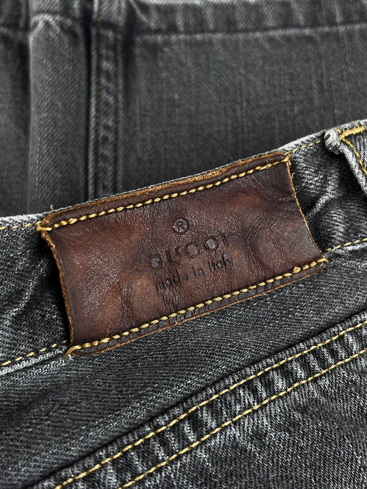 Gucci Gucci Tom Ford Vintage Gray Raw Hem Bootcut Denim Jeans Size US 36 / EU 52 - 7 Thumbnail