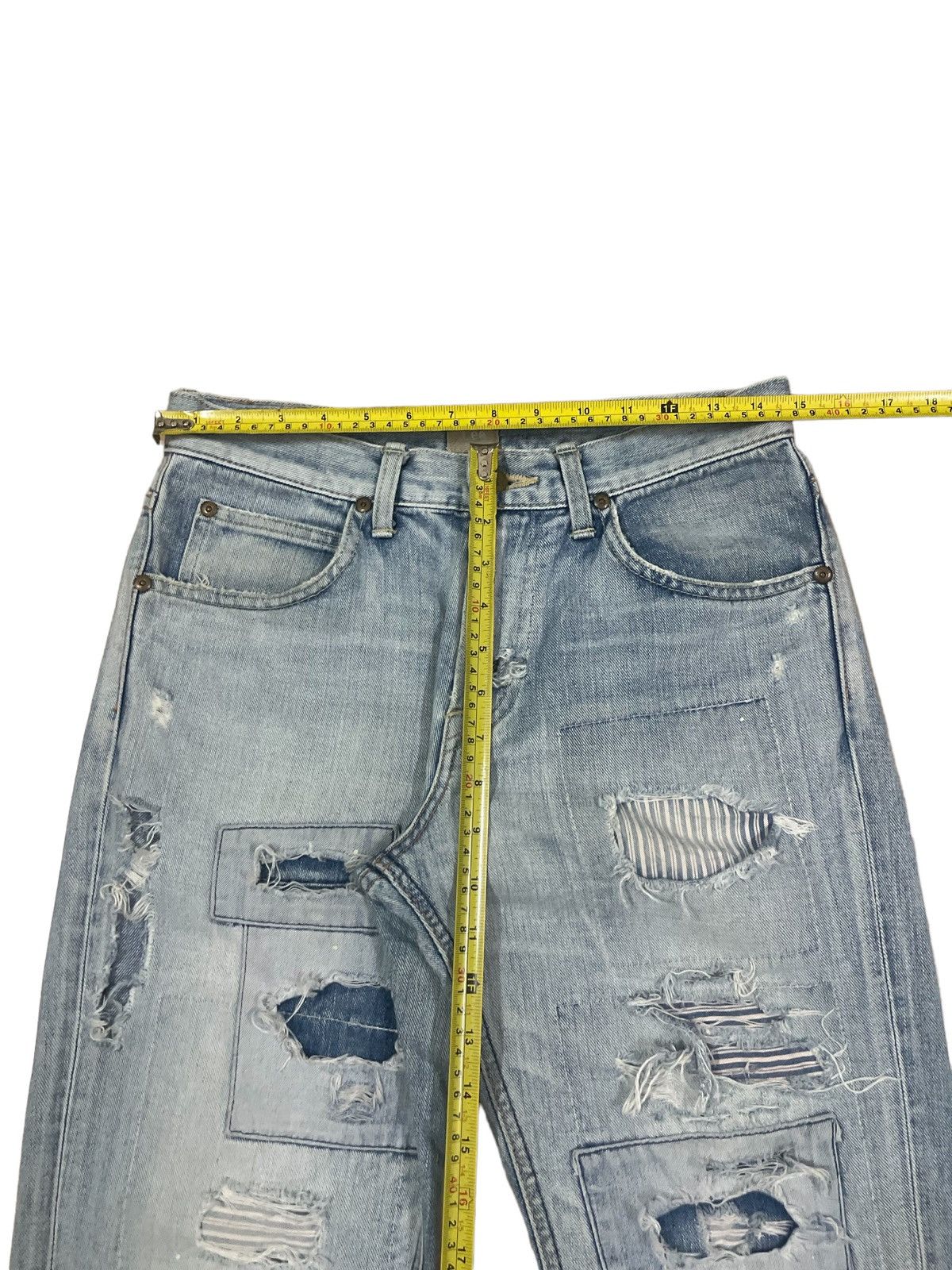 Lee Vintage 90s Lee Cowboy Rider Sanforized Boro Sishoko Jeans Size US 29 - 15 Thumbnail