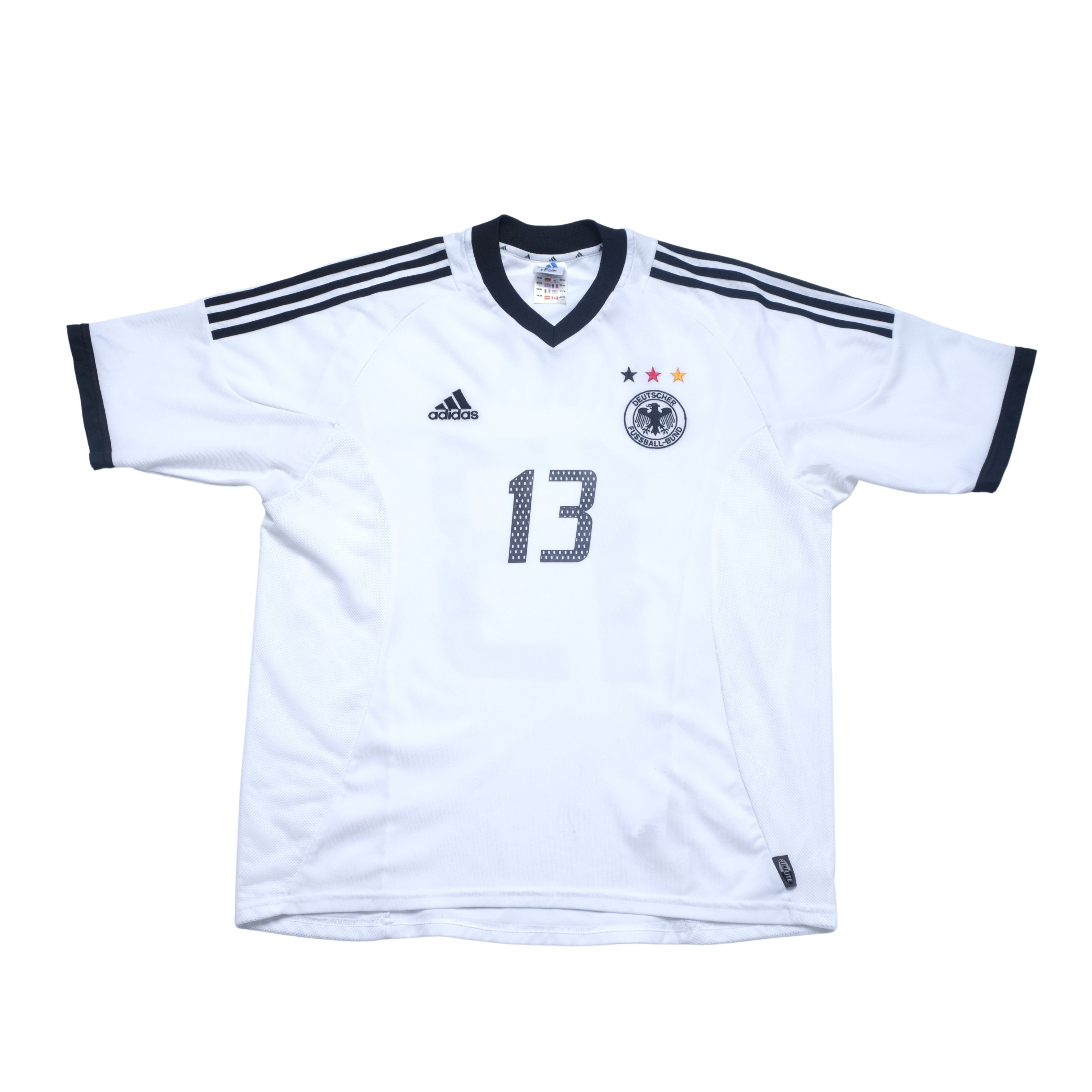 Adidas 2002/03 Germany Home Shirt Adidas Ballack (L) Size US L / EU 52-54 / 3 - 2 Thumbnail