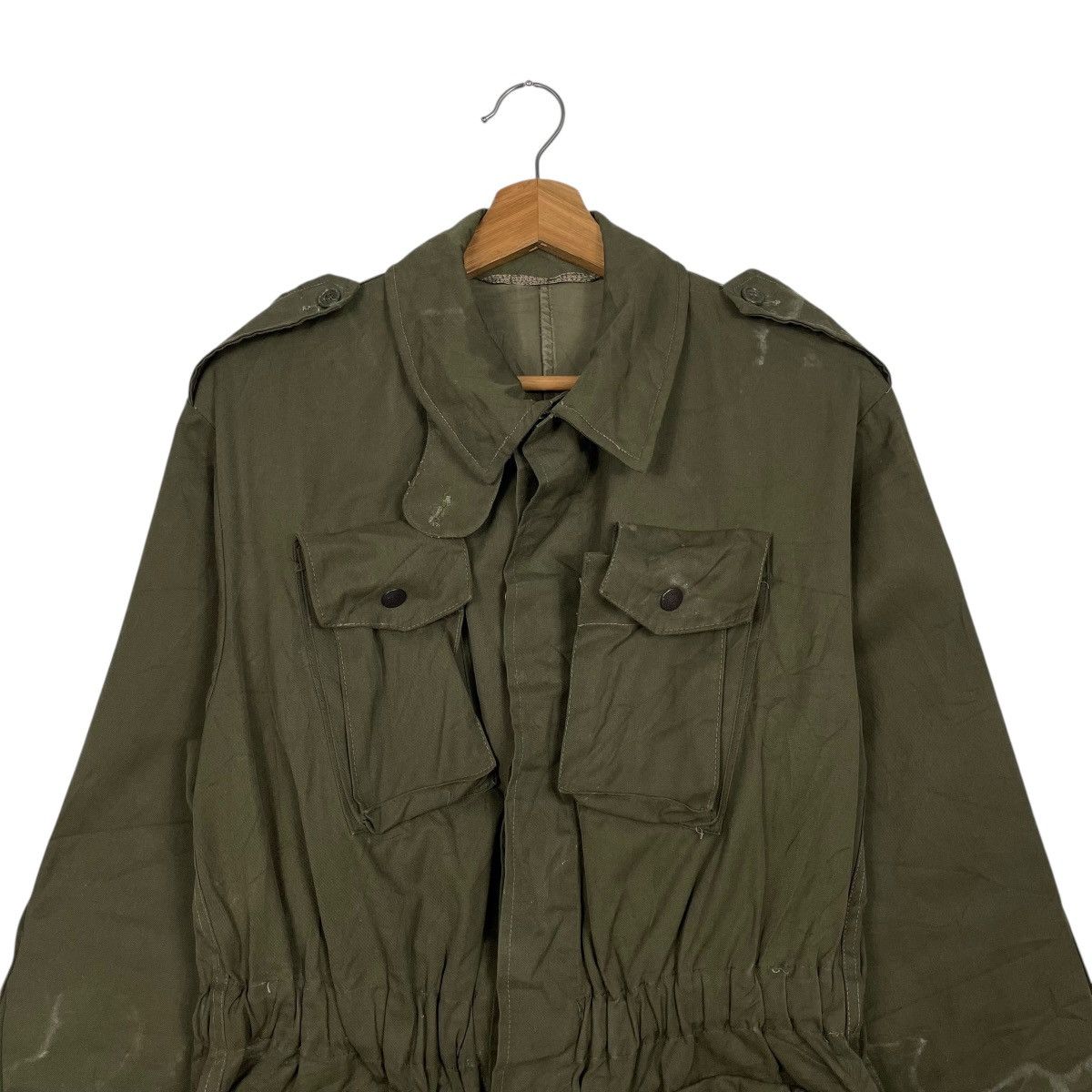 Vintage Vintage Olive Drab Italian Army Surplus Field Jacket Size US S / EU 44-46 / 1 - 2 Thumbnail