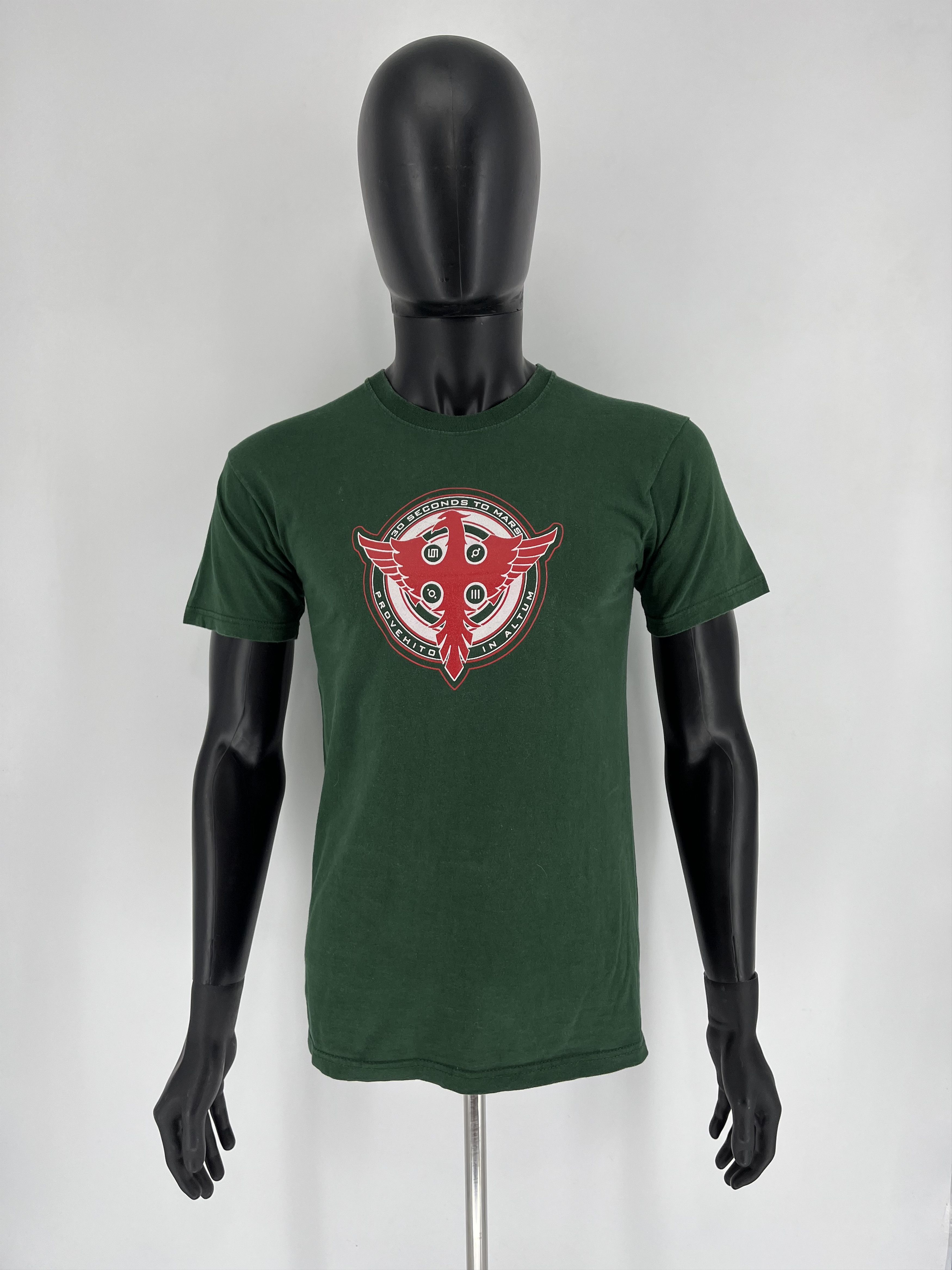 Band Tees Vintage Y2K 30 SECONDS TO MARS Tour T-Shirt 2010 Size US S / EU 44-46 / 1 - 2 Thumbnail